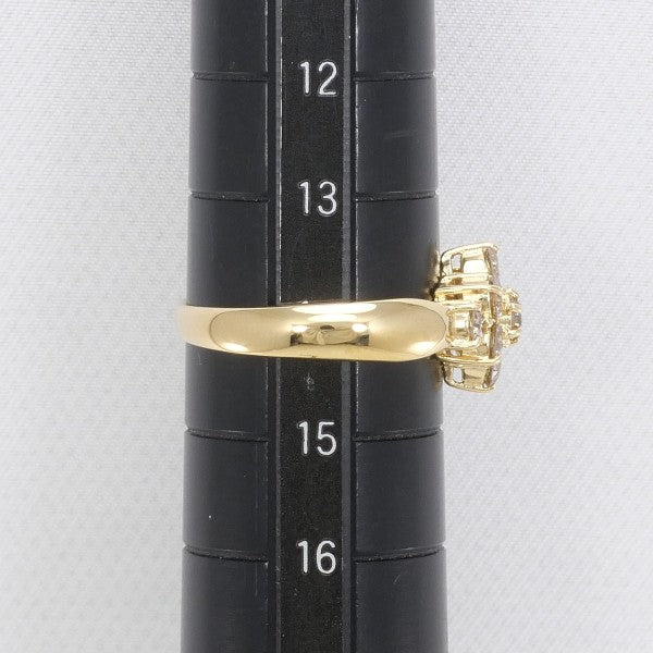 18K Yellow Gold Brown Diamond Ring for Women - Elegant Vintage Style Engagement & Wedding Band - Perfect for Anniversaries, Proposals & Special Occasions