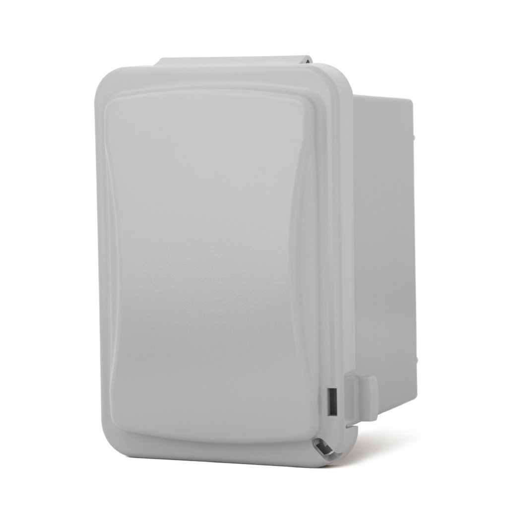 Infratech Single Duplex ON/OFF Surface Mount Switch for Dual Element Electric Heaters with Weatherproof Cover - Perfect for Outdoor Patio, Garage, and Workshop Heating Control
