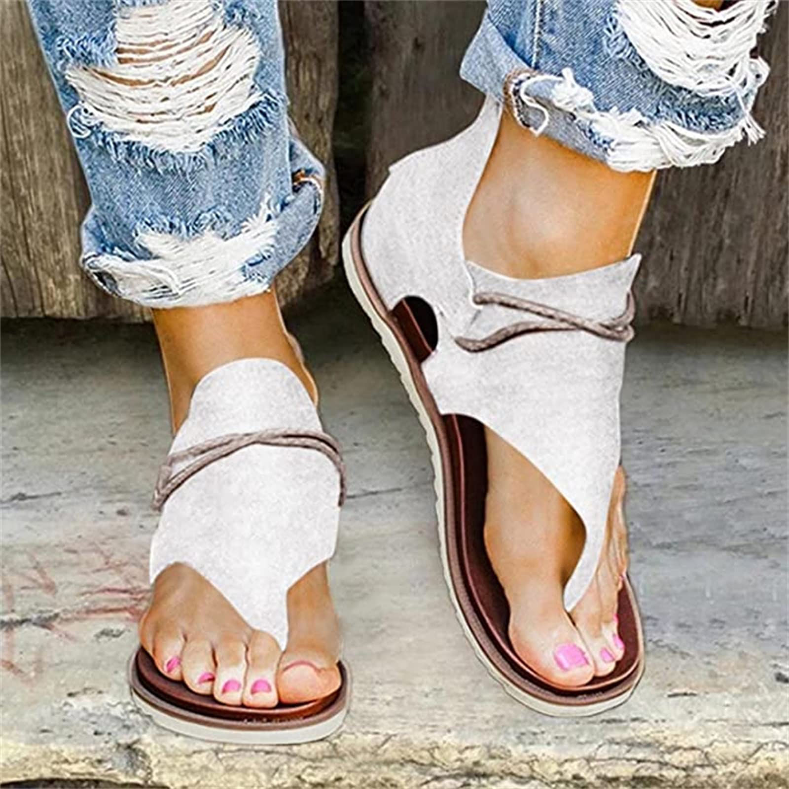 Women's Dressy Summer Sandals - Comfortable Thong Flip Flops with Clip Toe for Beach, Walking & Casual Wear | Stylish Flat Sandals & Slippers for Outdoor Activities, Vacations & Daily Use