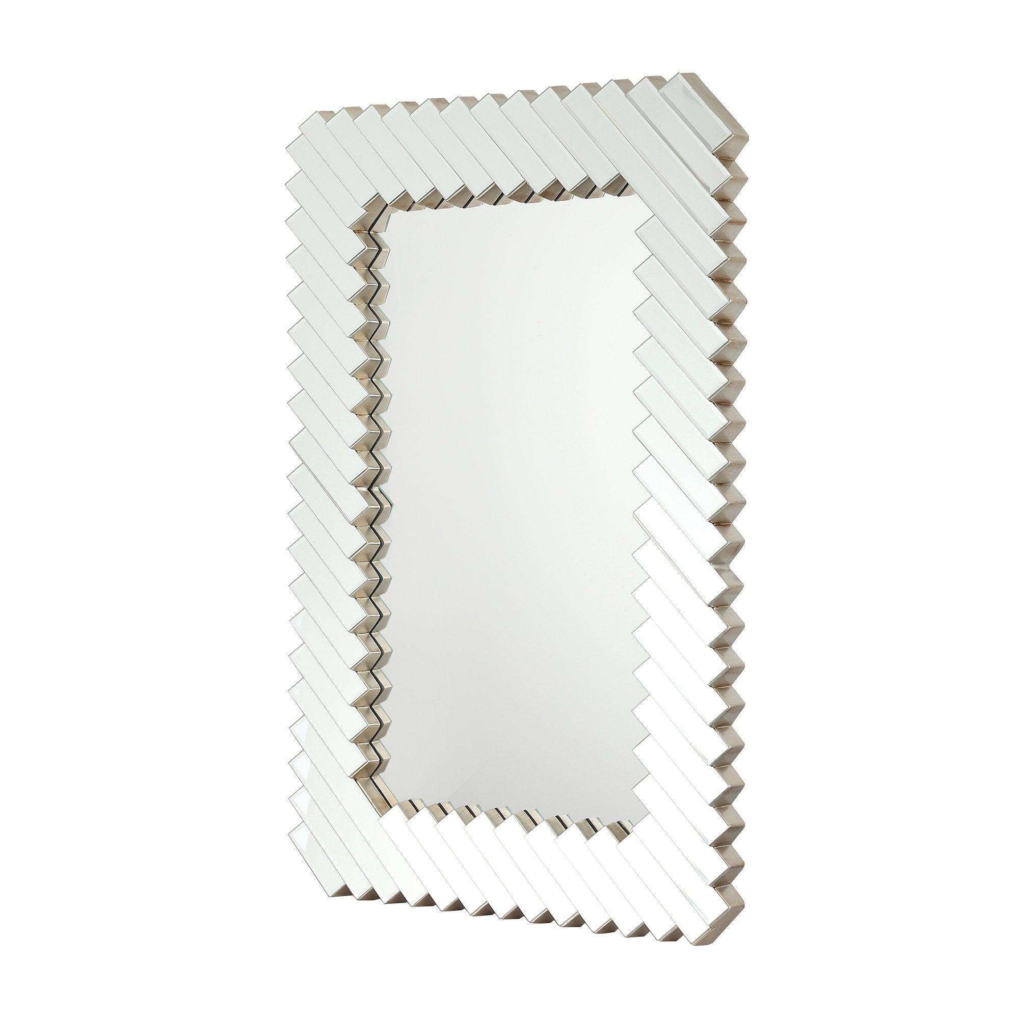 Modern Rectangle Framed Wall Mirror - Elegant Home Decor for Living Room, Bedroom & Entryway - Perfect for Adding Style and Space to Any Room