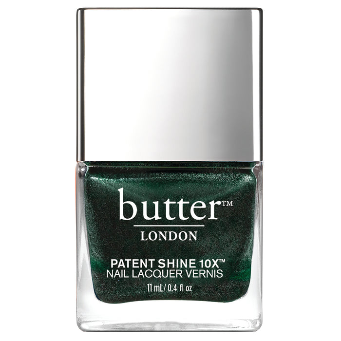 Butter LONDON Patent Shine 10X Nail Lacquer - Royal Emerald Green Long Lasting Nail Polish for Women | Perfect for Parties, Weddings & Special Occasions