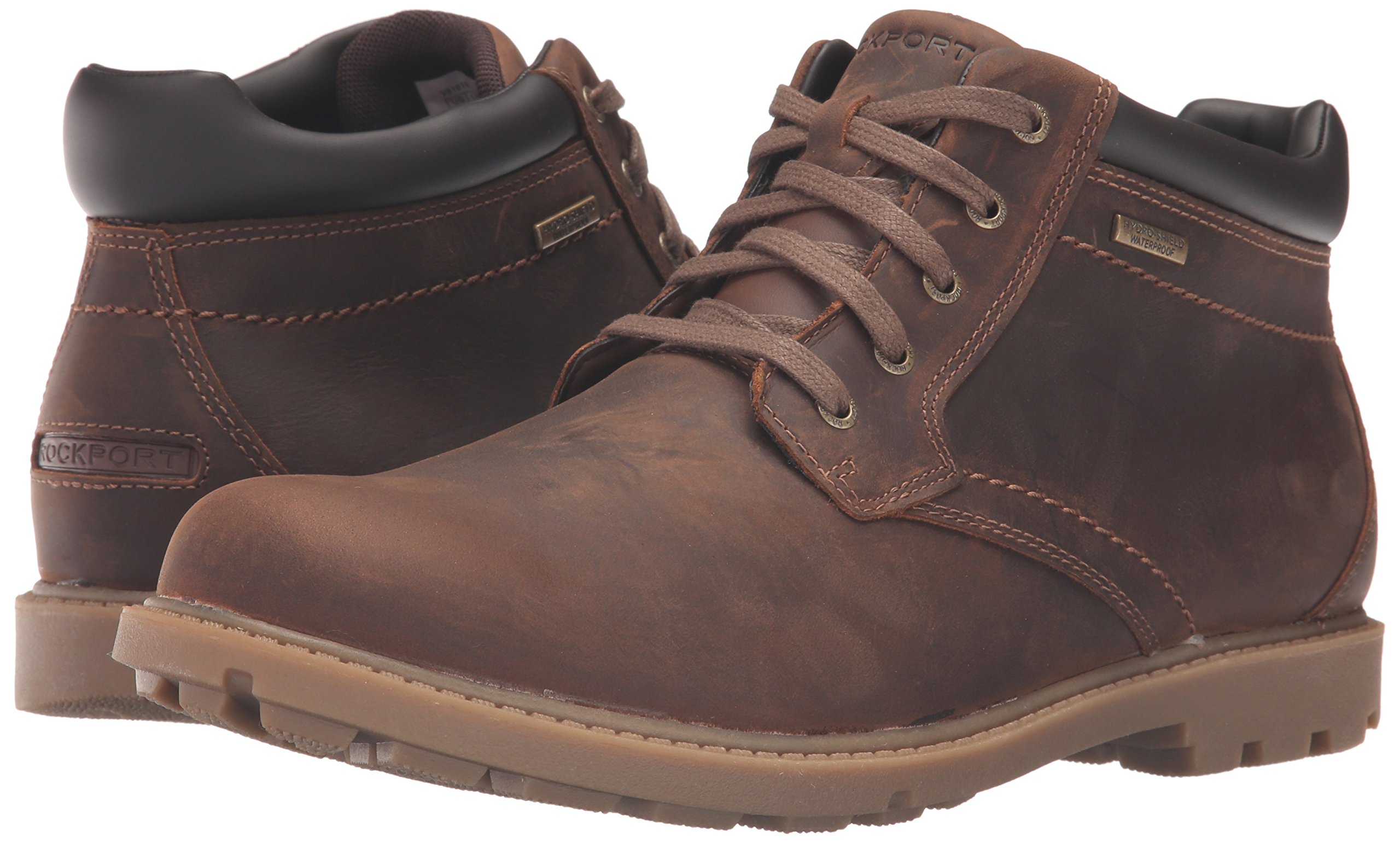 Rockport Men's Waterproof Rugged Bucks Boot - Durable Hiking & Outdoor Work Boots for All Weather Conditions