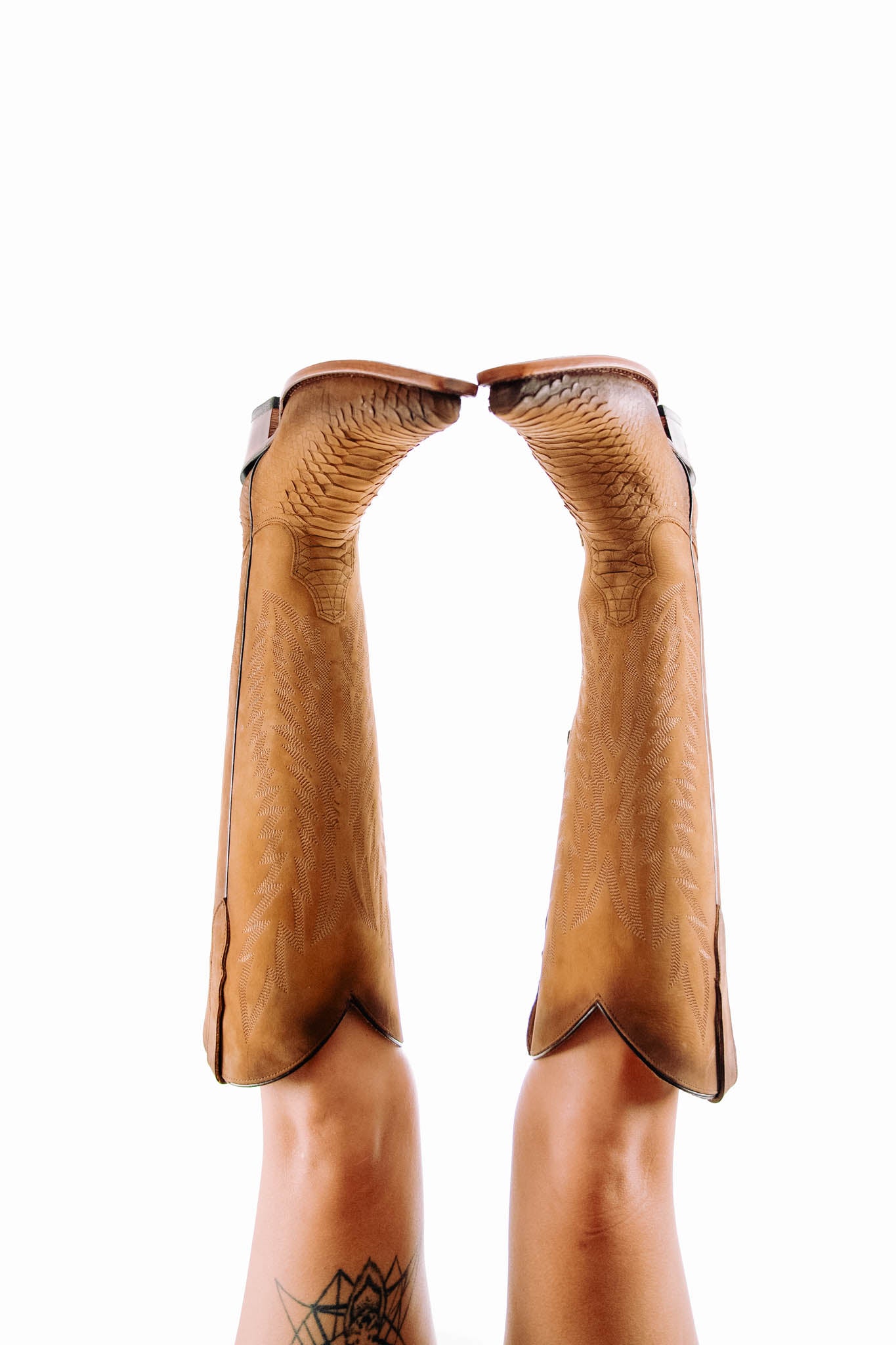 Presley Matte Python Tall Snip Toe Cowgirl Boots for Women - Western Fashion Riding Boots with Pointed Toe | Perfect for Country Concerts, Rodeos & Cowgirl Outfits