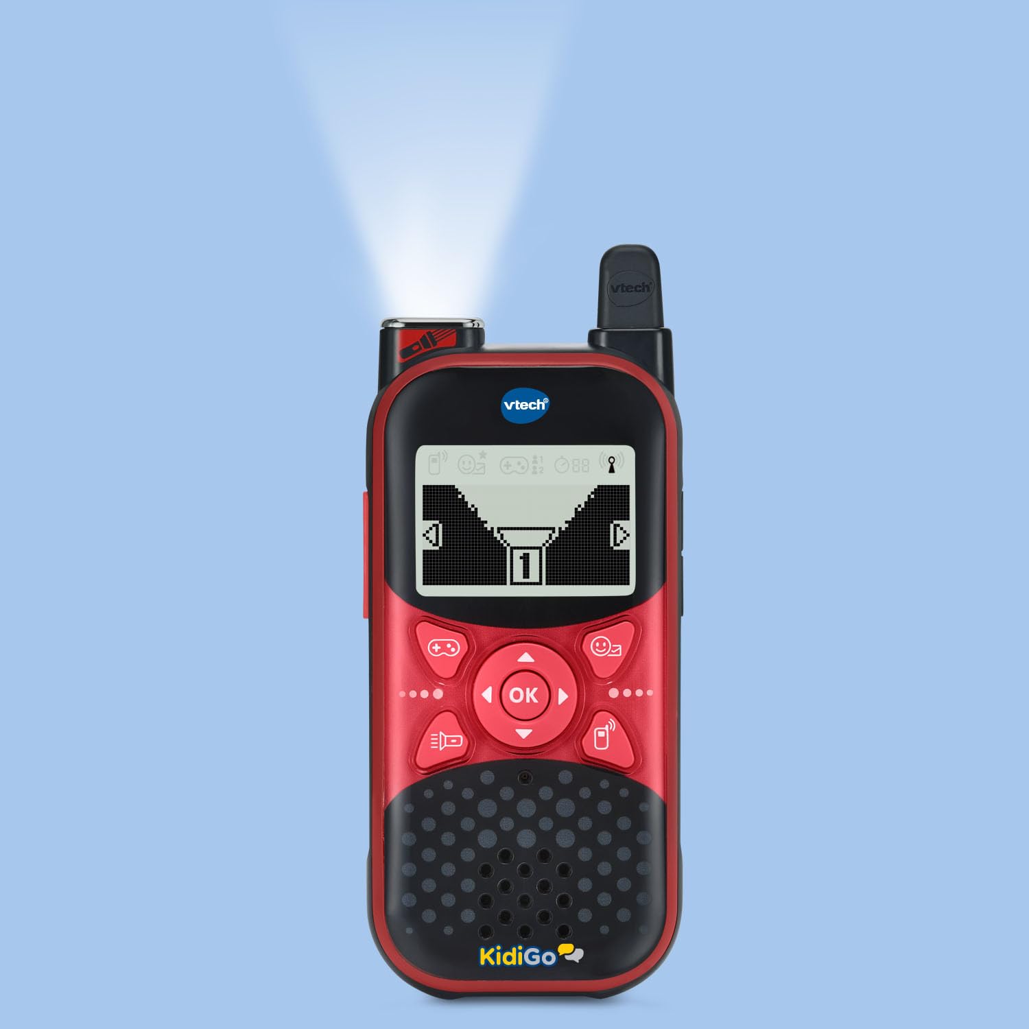 VTech KidiGo Walkie Talkies DX for Kids Ages 4+ | Long Range Children's Walkie Talkie Set with 2 Radios, 3 Channels & Clear Sound | Perfect for Outdoor Adventures, Camping & Backyard Play