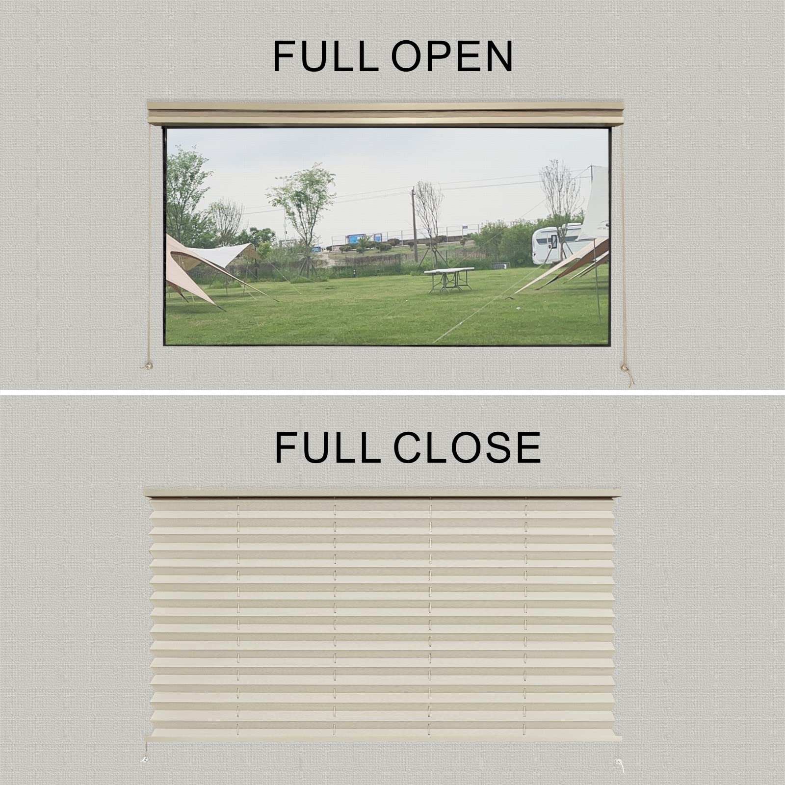 Dulepax RV Pleated Window Shades - 32