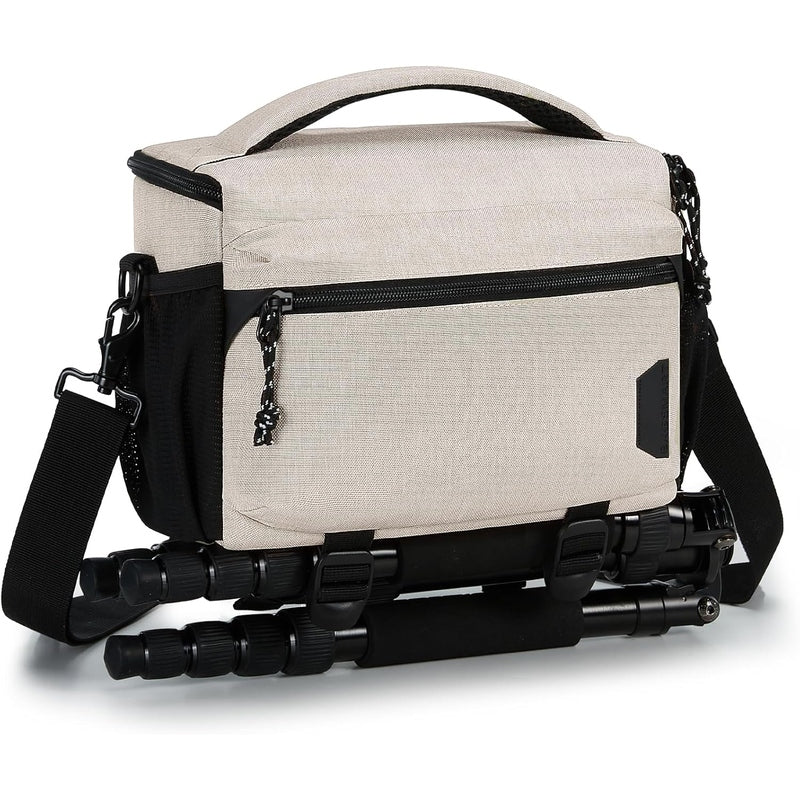 Compact Camera Shoulder Bag with Tripod Holder - Waterproof DSLR/SLR/Mirrorless Camera Case for Travel, Hiking & Photography - Perfect for Outdoor Adventures & Professional Shoots