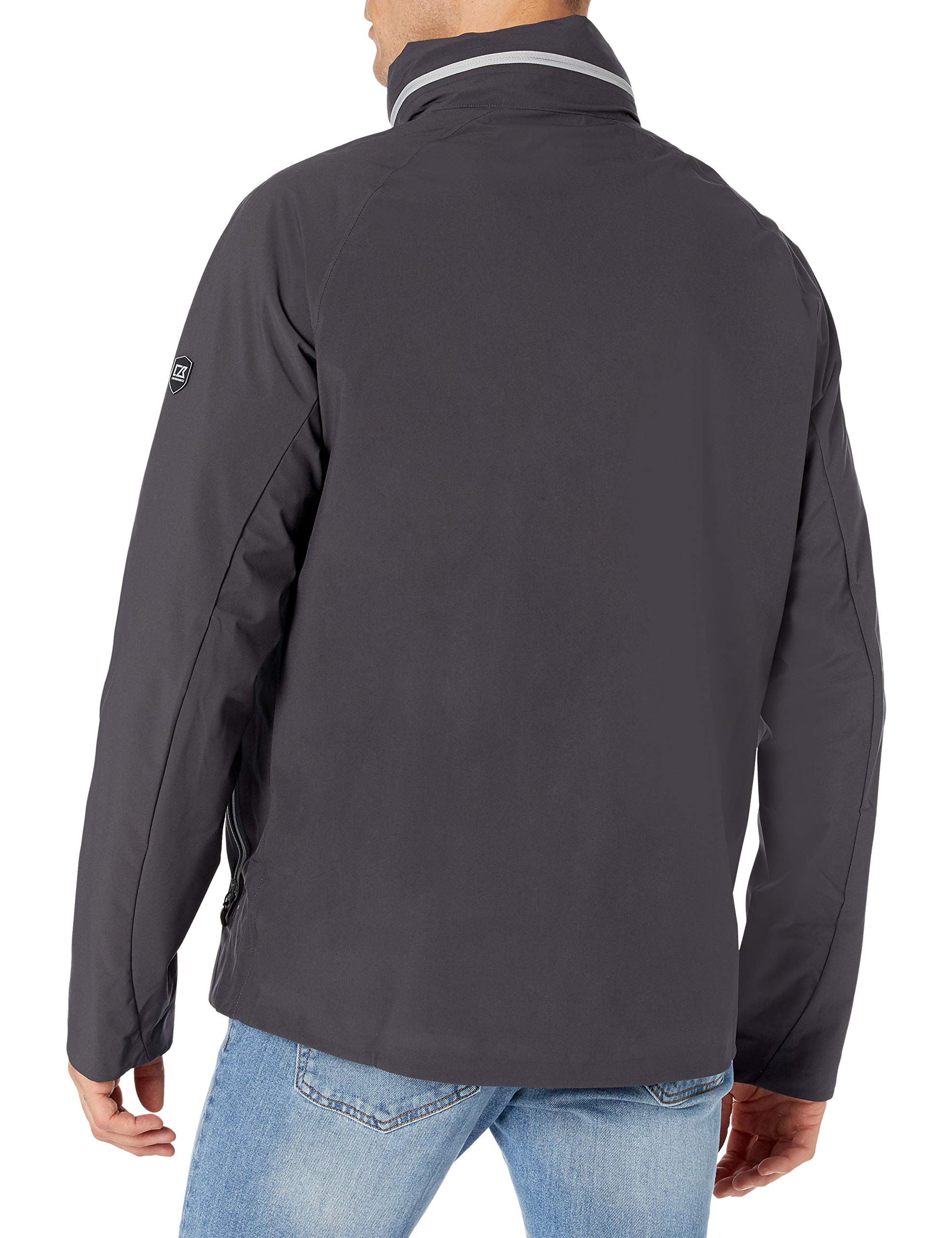 Cutter & Buck Men's Lightweight Waterproof Jacket - Windproof Outdoor Sports Coat for Hiking, Running & Travel