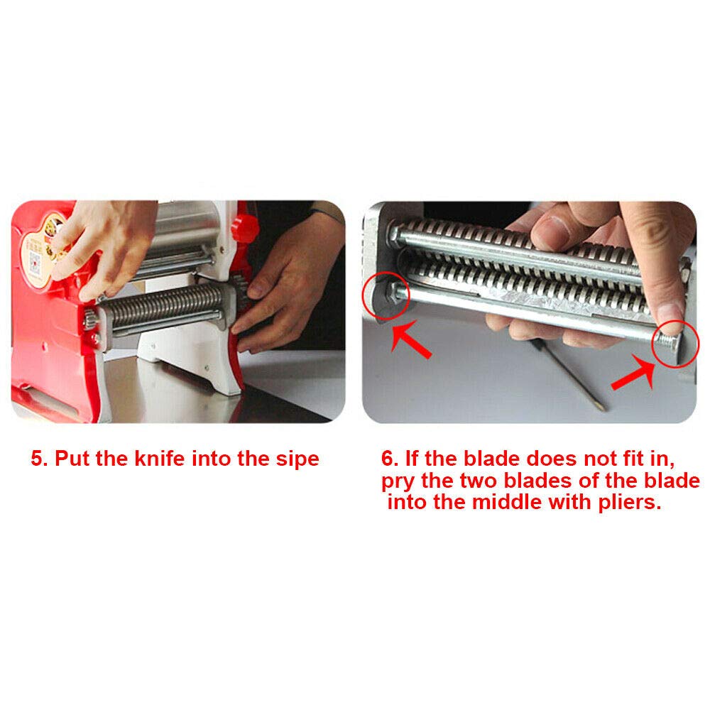 Commercial Pasta Roller Machine - Adjustable Thickness Hand Crank Noodle Maker for Homemade Spaghetti, Fettuccine, Lasagna & Dumpling Dough | Perfect for Italian Restaurants, Home Kitchens & Culinary Schools