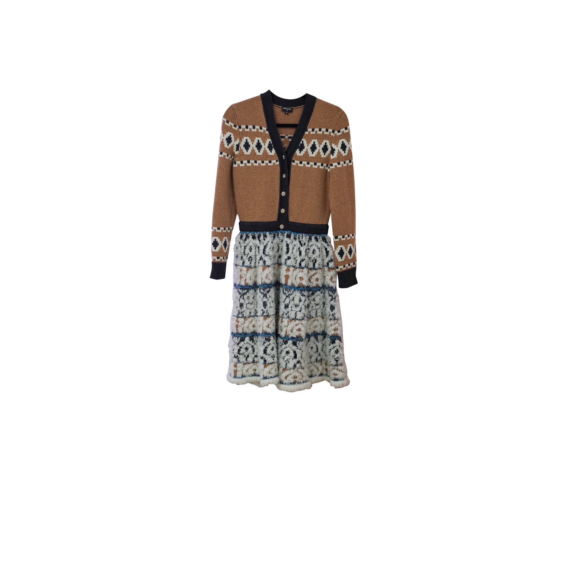 Chanel Cashmere Dress Size 36 - Luxury Women's Knitwear for Fall & Winter | Perfect for Parties, Weddings & Formal Events