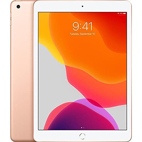 Refurbished 2019 Apple iPad 10.2-inch Wi-Fi 32GB Gold - Perfect for Work, Study & Entertainment