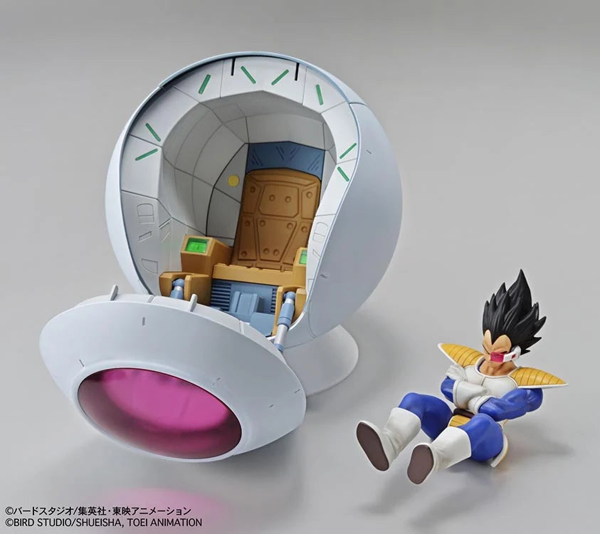 Figure-rise Mechanics Dragon Ball Z Saiyan Space Pod Model Kit - Buildable Anime Collectible for Display & Gifts | Perfect for DBZ Fans & Model Enthusiasts