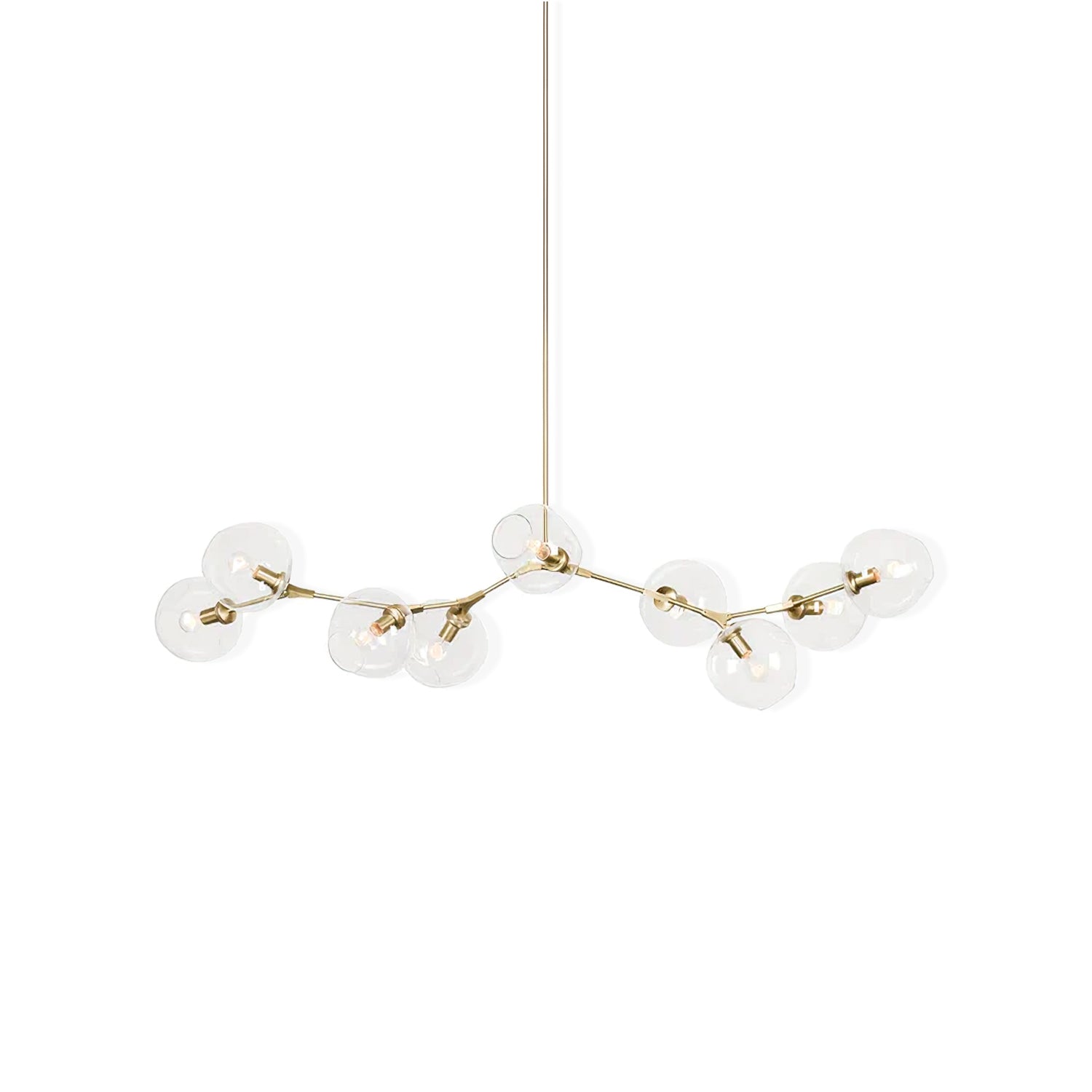 Modern Bifurcation Bubble Chandeliers - Elegant Crystal Glass Ceiling Light Fixture for Dining Room, Living Room & Bedroom Decor