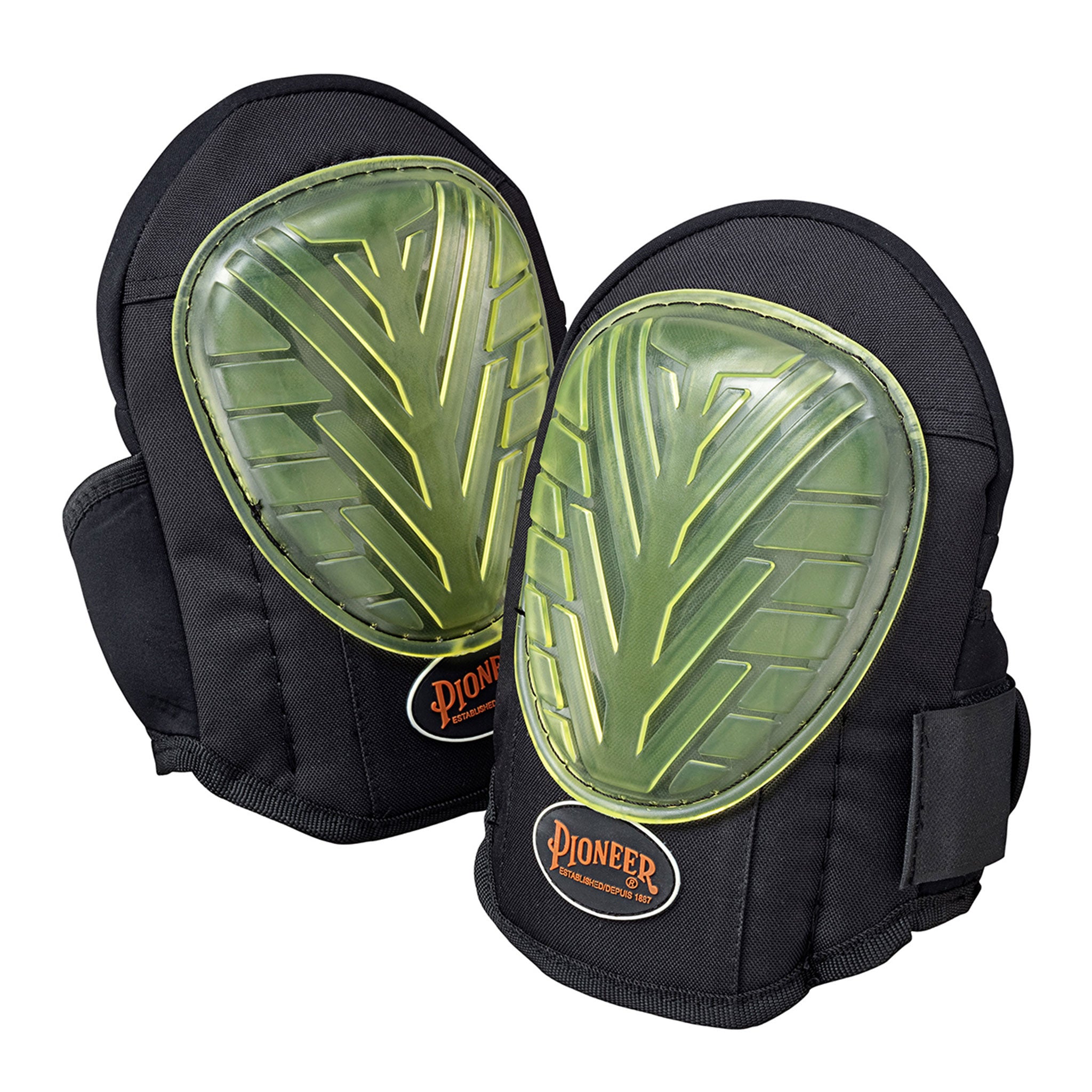 Pioneer Professional Gel Work Knee Pads 165BK - Heavy Duty Comfort for Construction, Flooring & Gardening - Non-Slip Knee Protection for Long Hours of Work