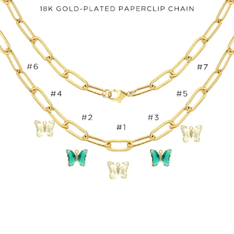 Charm Necklace with Assorted Charms - Elegant Layering Jewelry for Women - Perfect for Everyday Wear, Gifts & Special Occasions