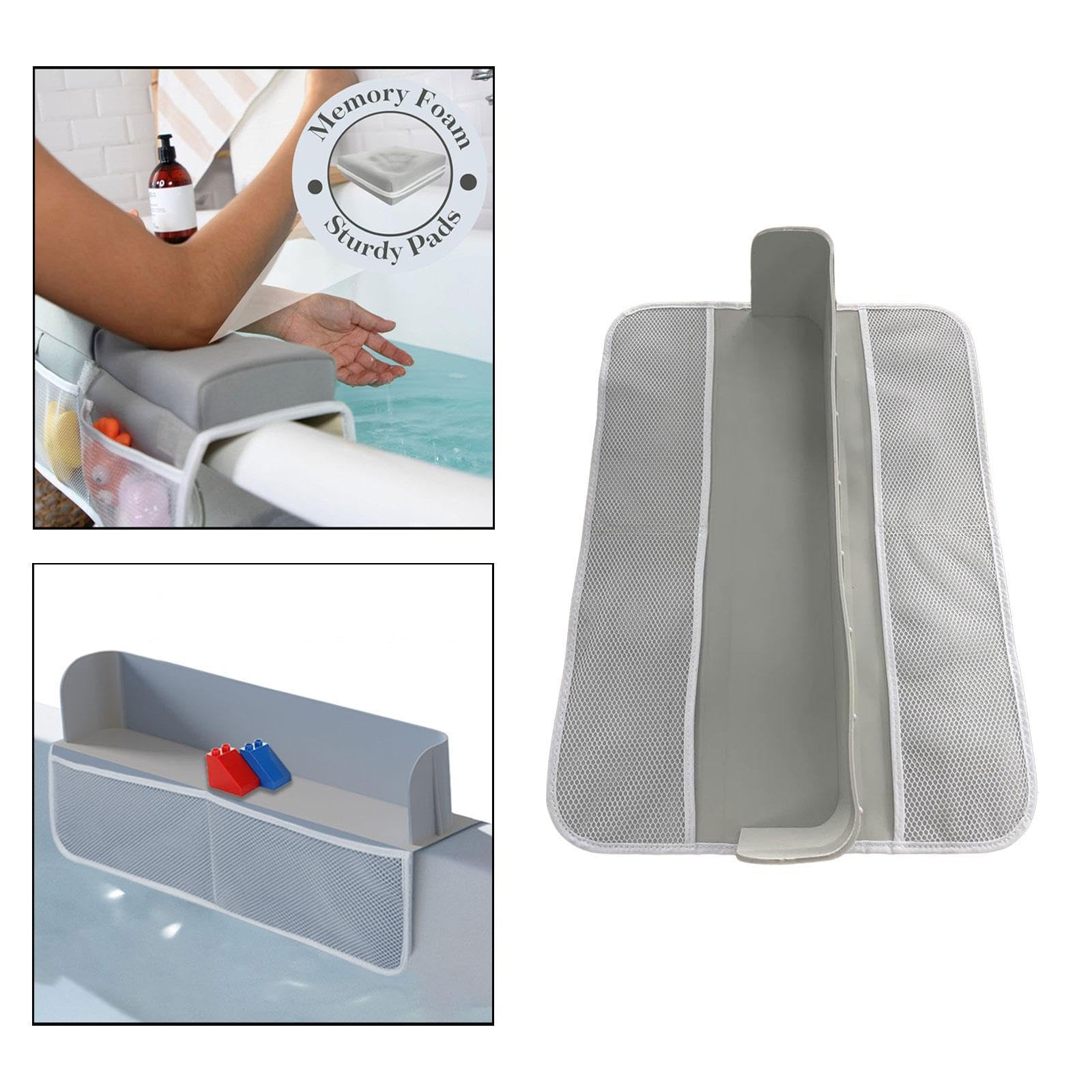 Ioensy Bathtub Shelf - Splash Guard & Toy Organizer Tray for Kids Bath Time | Non-Slip Bathroom Storage for Toddlers | Perfect for Bubble Baths, Shower Play & Bath Toy Organization
