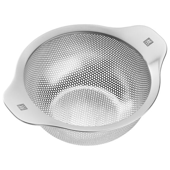 ZWILLING Professional 6.2-inch Stainless Steel Kitchen Strainer - Fine Mesh Colander for Pasta, Vegetables & Fruits - Ideal for Cooking, Baking & Food Prep
