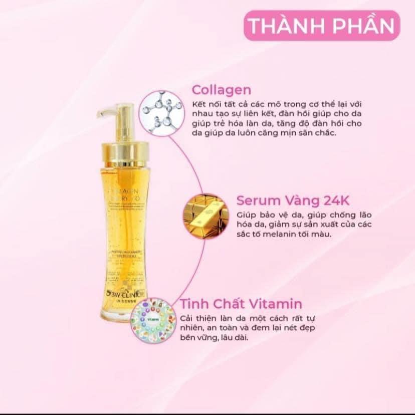 24K Gold Collagen Essence - Anti-Wrinkle & Revitalizing Face Serum (150ml/5.07oz) | Korean Skincare for Youthful Glow | Perfect for Night Routine & Anti-Aging Care