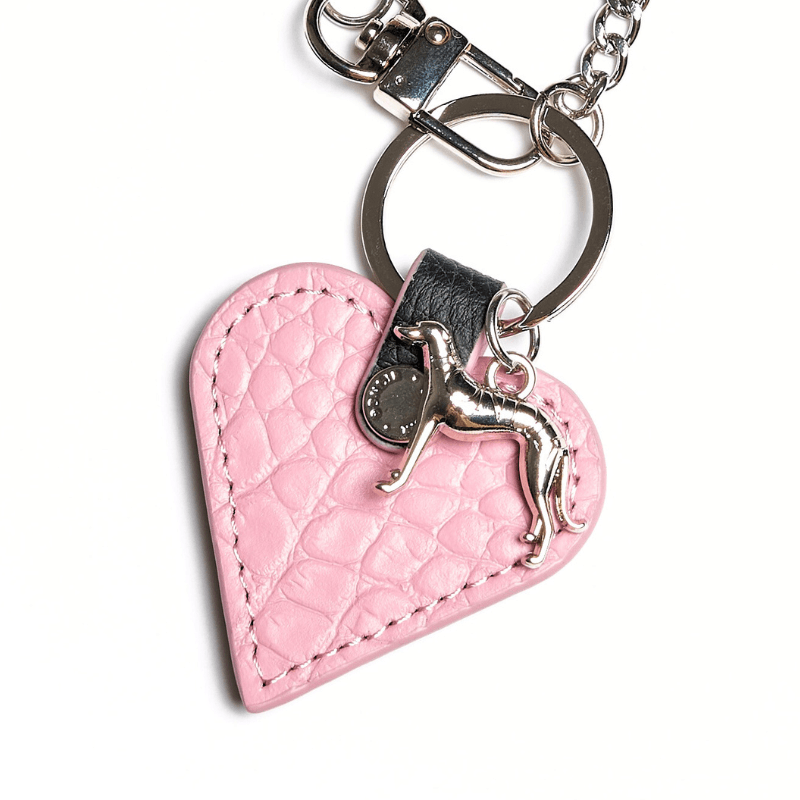 Flamingo Leather Heart Bag Charm - Cute Pink Flamingo Keychain for Handbags, Backpacks & Keys - Perfect Gift for Women & Girls (Valentine's Day, Birthday, Party Favors)