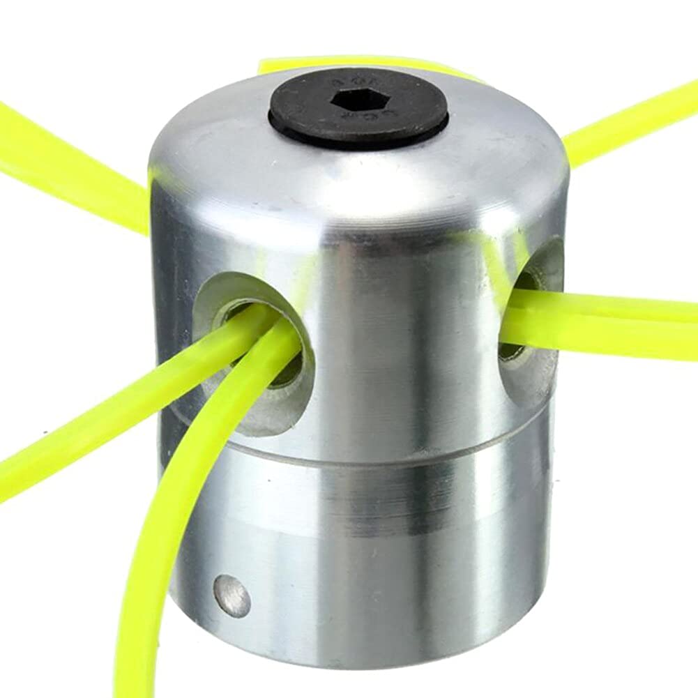 Universal Aluminum Grass Trimmer Head Replacement - 4-Line Brush Cutter Head for Lawn Mowers & Trimmers | Durable Cutting Line Accessory for Yard Maintenance & Landscaping