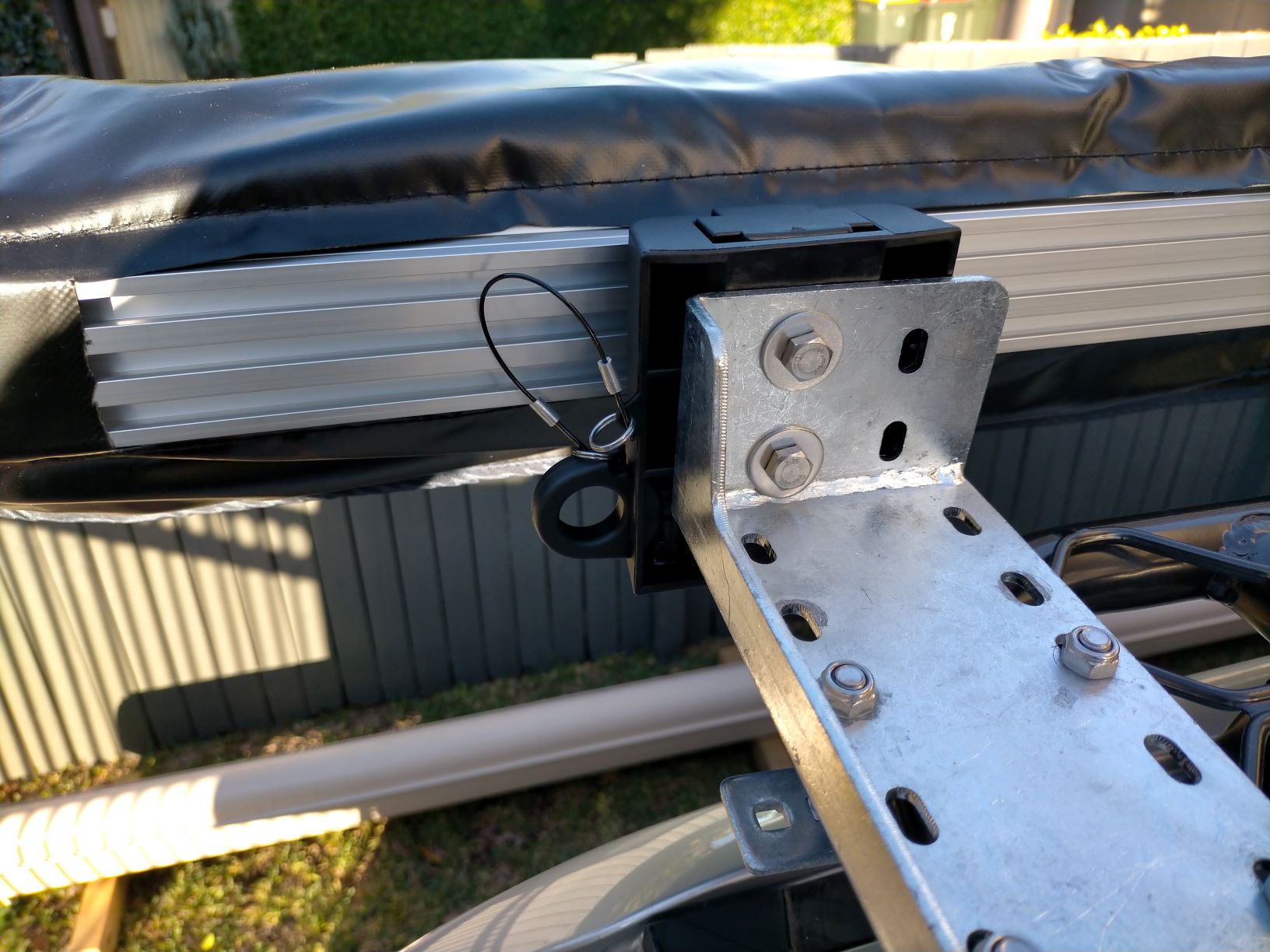 Heavy Duty Quick Release Awning Brackets for HD Hitch Racks - Perfect for RV, Camper & Truck Camping Accessories