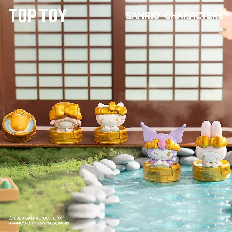 Sanrio Hello Kitty Hot Spring Onsen Themed Blind Bag Mystery Box - Cute Kawaii Collectible Figures for Kids, Gifts & Surprise Party Favors (Perfect for Birthday, Christmas & Anime Fans)