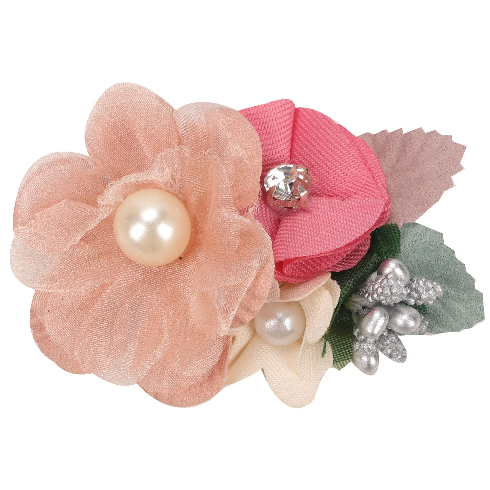 10-Piece Realistic Flower Hair Clips Set for Girls - Colorful Simulation Floral Hair Accessories for Kids & Teens - Perfect for School, Parties, Weddings & Everyday Wear (One Size)