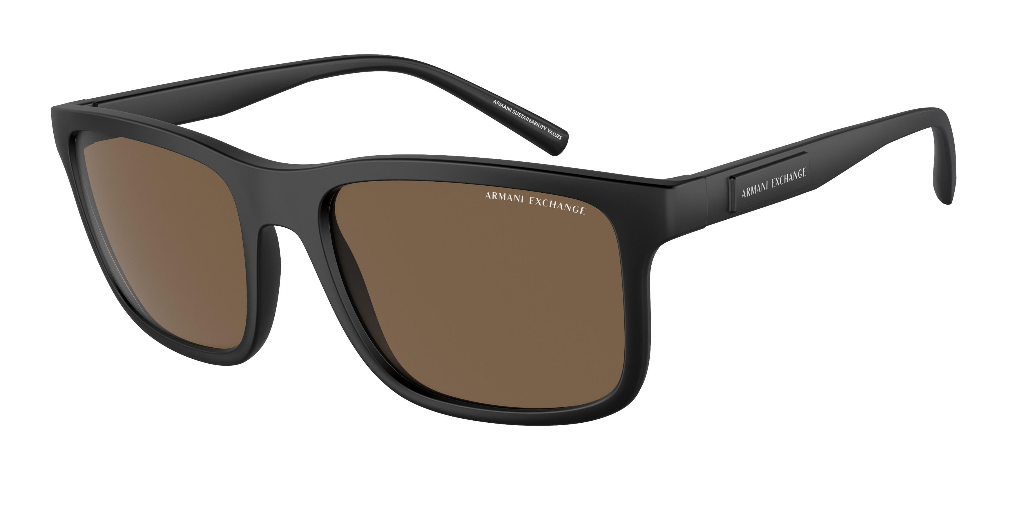 Armani Exchange 4145S Polarized Sunglasses for Men & Women - UV Protection Aviator Style Shades - Perfect for Driving, Beach & Outdoor Activities