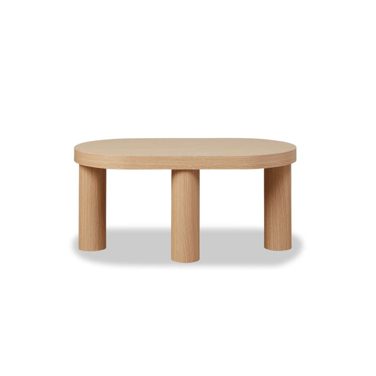 Millie Oval Coffee Table - Modern Wooden Living Room Center Table for Home Decor | Perfect for Small Spaces, Apartments & Cozy Living Rooms