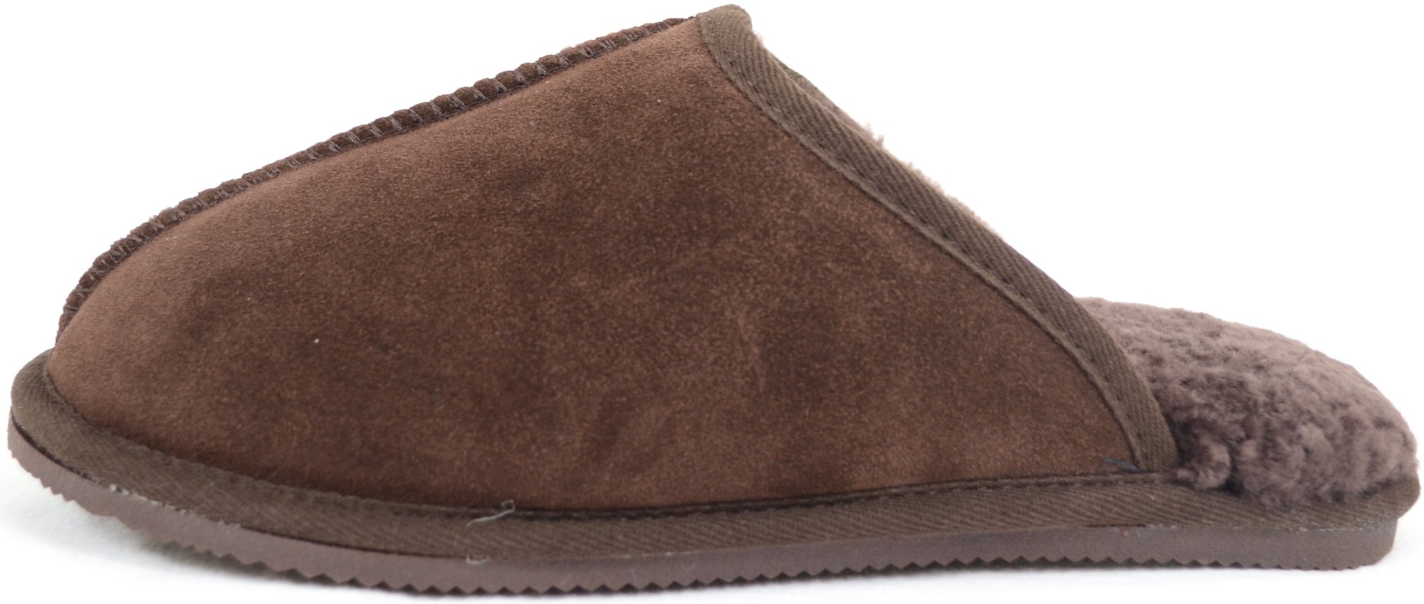 SNUGRUGS Men's Sheepskin Mules & Slippers with Durable Synthetic Sole - Cozy Indoor/Outdoor House Shoes for Relaxation & Comfort