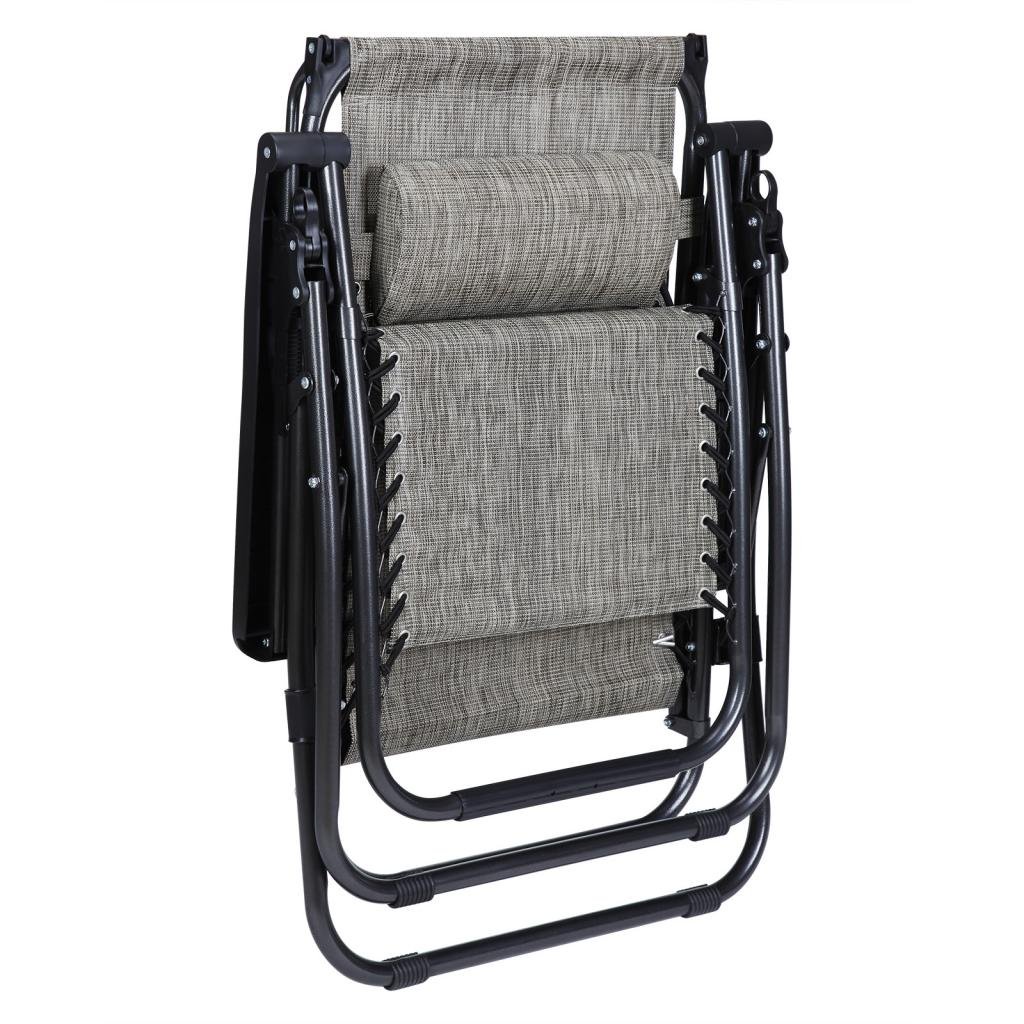 2 Pack Zero Gravity Outdoor Lounge Chairs with Adjustable Sunshade, Cup Holder & Phone Slot - Foldable Patio Recliners with Canopy & Snack Tray (Grey) - Perfect for Poolside, Backyard Relaxation & Beach Lounging