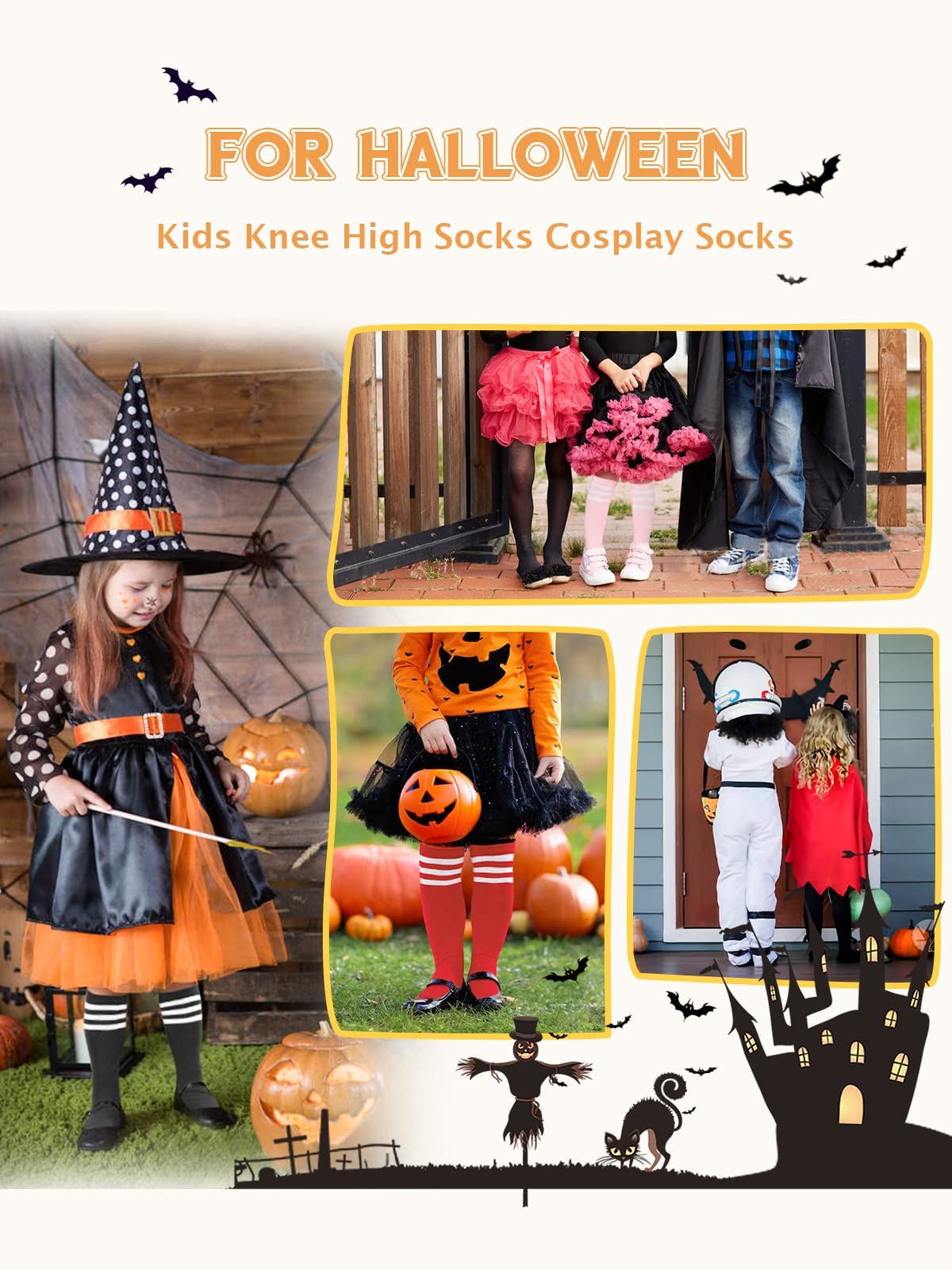 Century Star Kids Knee High Soccer Socks - Breathable Cotton Sports Socks for Boys & Girls - Perfect for Soccer Practice, School Uniforms & Athletic Activities