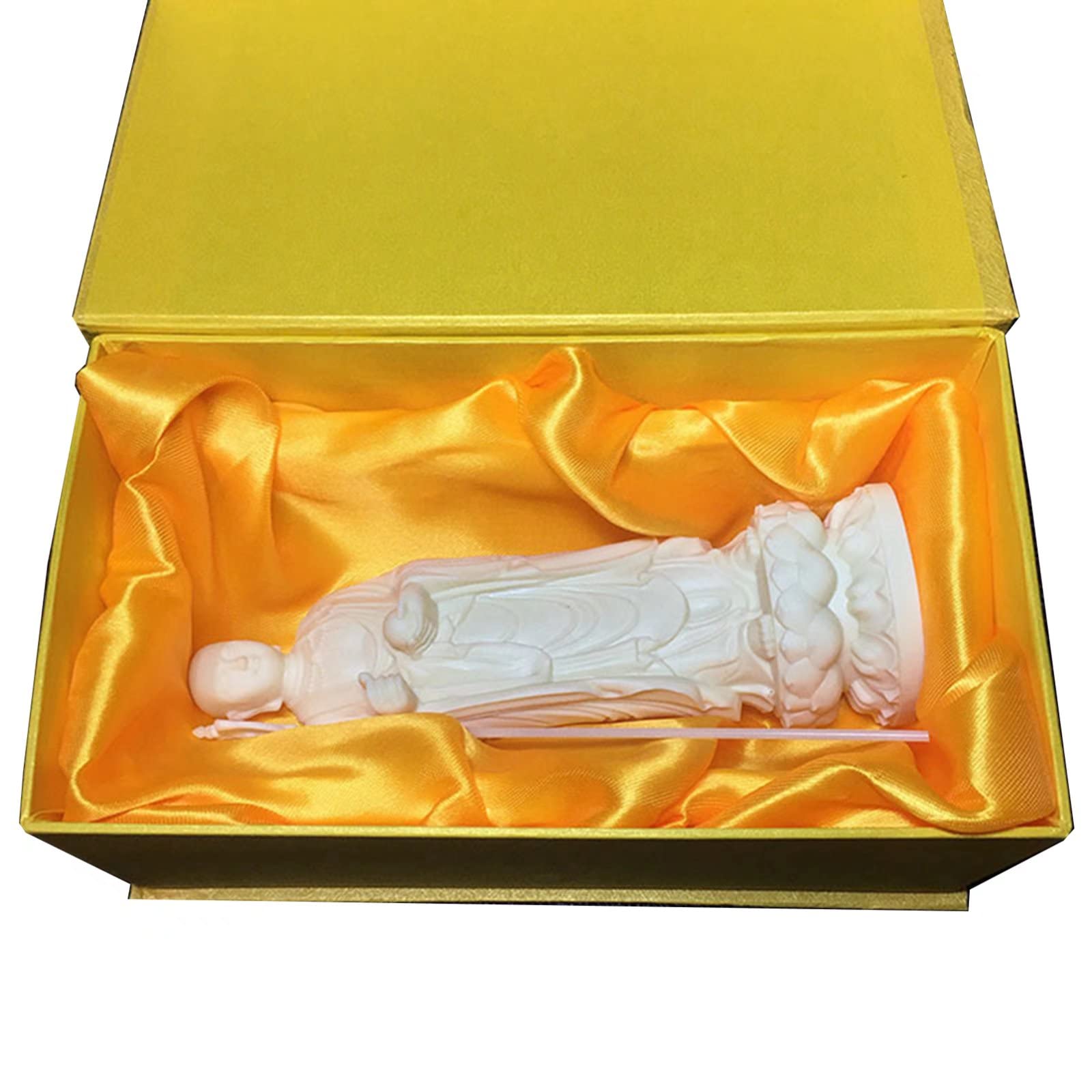 Ksitigarbha Bodhisattva Statue - Handcrafted Buddha Sculpture for Meditation & Spiritual Decor | Perfect for Home Altar, Office Zen Space & Yoga Room
