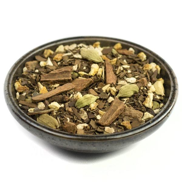Organic Spiced Chai Mate Tea - Herbal Loose Leaf Tea Blend with Cinnamon & Cardamom - Perfect for Relaxation, Morning Boost & Afternoon Pick-Me-Up