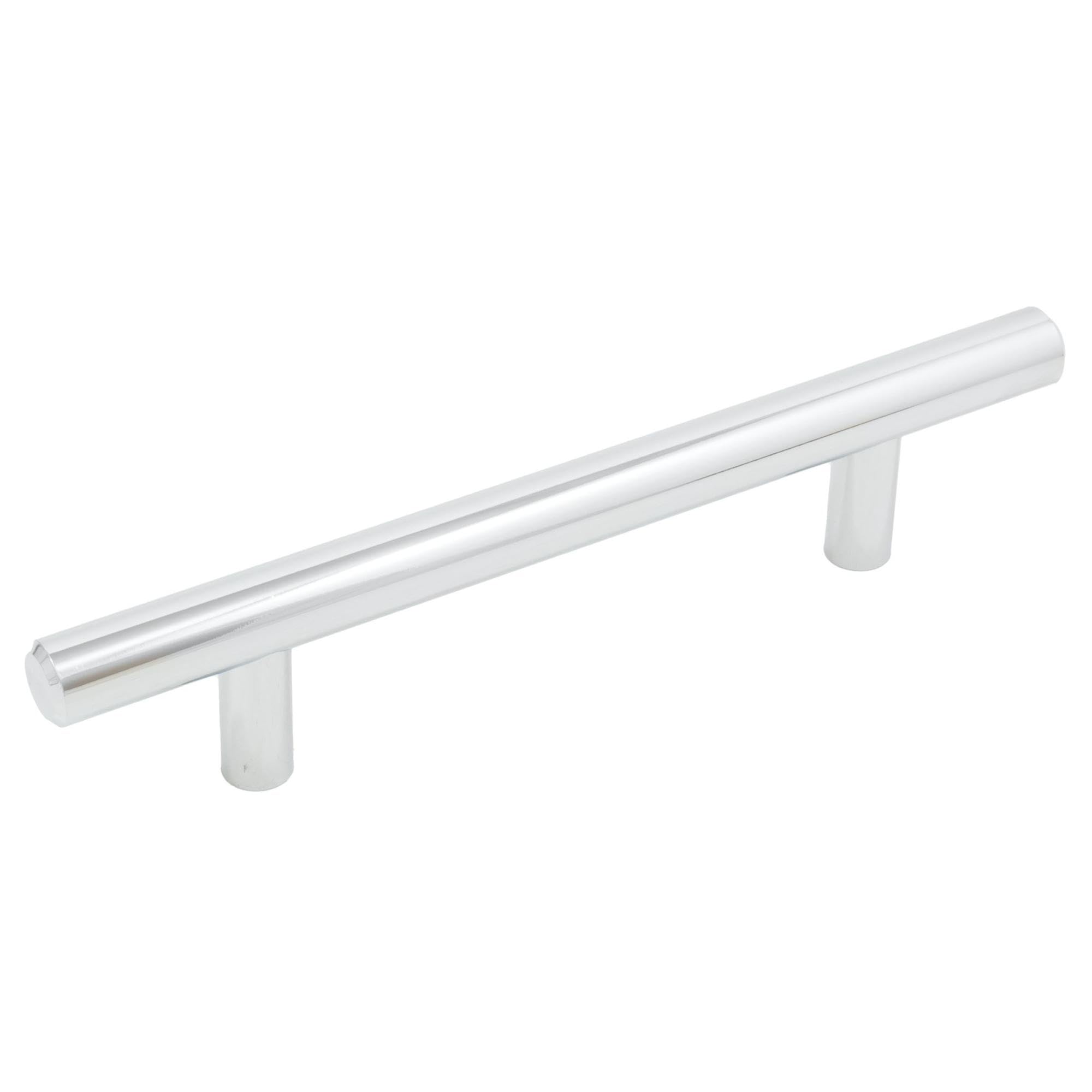 Stone Harbor Hardware Bar Cabinet Pull - 96mm Center to Center, 156mm Overall Length, Polished Chrome Finish - Perfect for Kitchen Cabinets, Bathroom Vanities & Furniture Drawers
