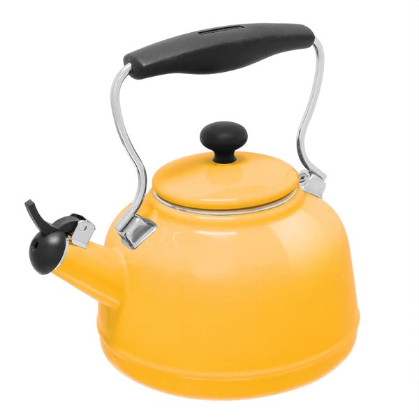 Vintage Teakettle - Classic Retro Style Stovetop Kettle for Tea & Coffee Brewing - Perfect for Home, Kitchen, Office & Gift Giving