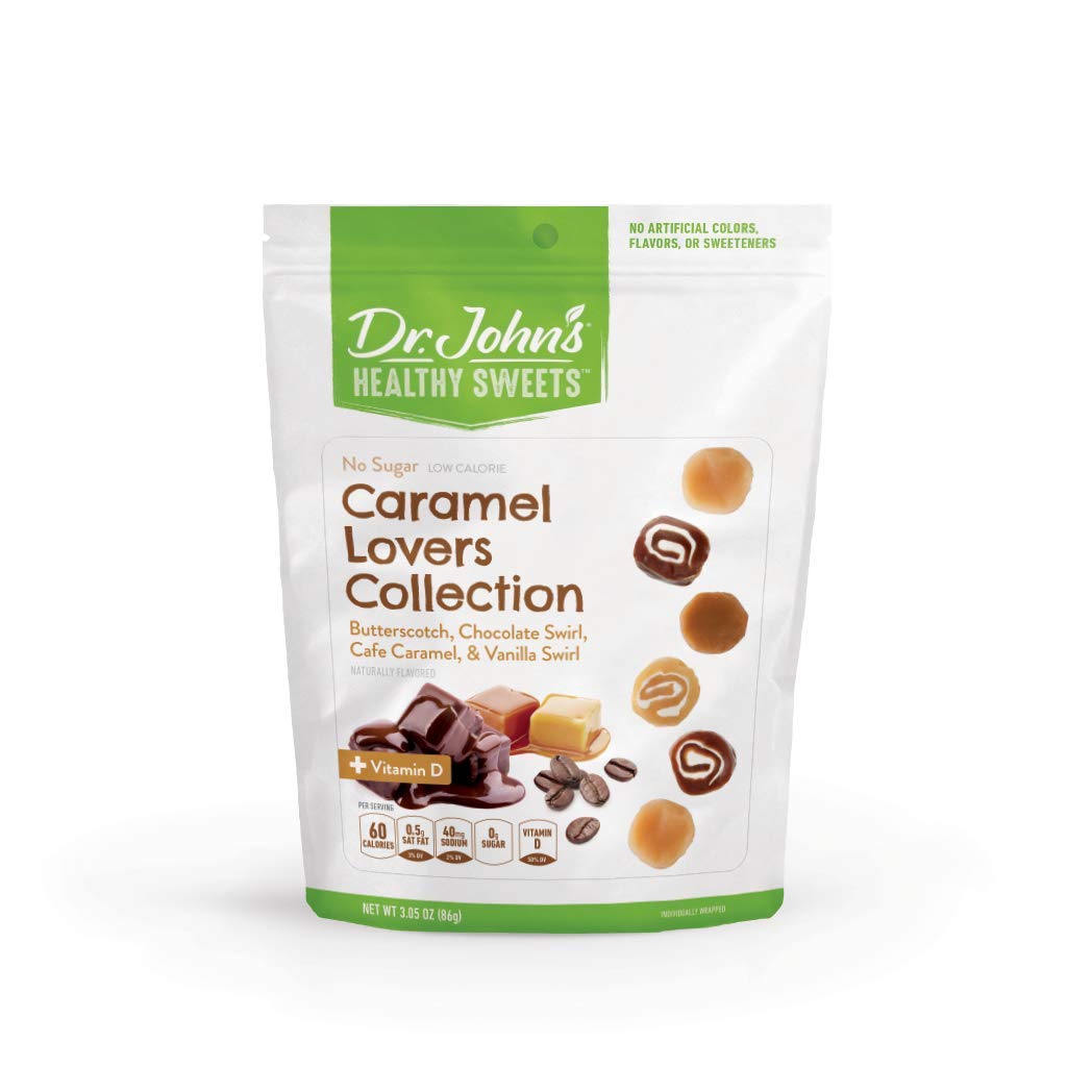 Sugar Free Caramel Swirls Candy | Keto Friendly, Low Calorie, Organic Snacks | Zero Sugar Healthy Treats | 11 Count (3.05 oz) | Perfect for Diabetics, Weight Loss & Keto Diet Snacking