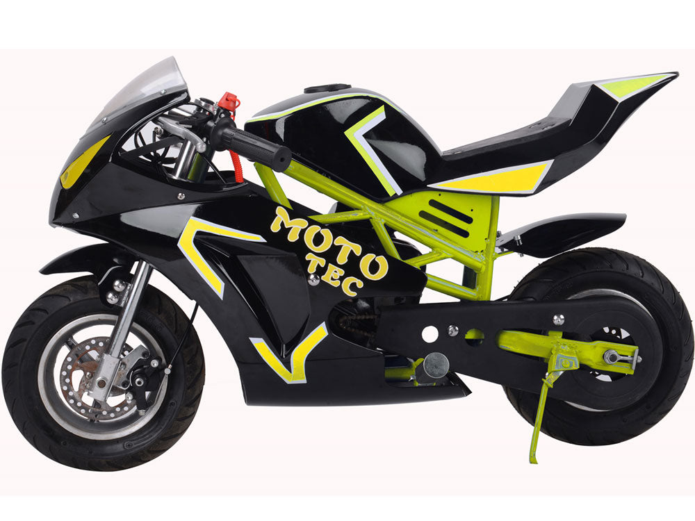 49cc 2 Stroke Premium Gas Powered Pocket Bike - High Performance Mini Motorcycle for Adults & Teens - Perfect for Backyard Racing, Off-Road Trails & Commuting