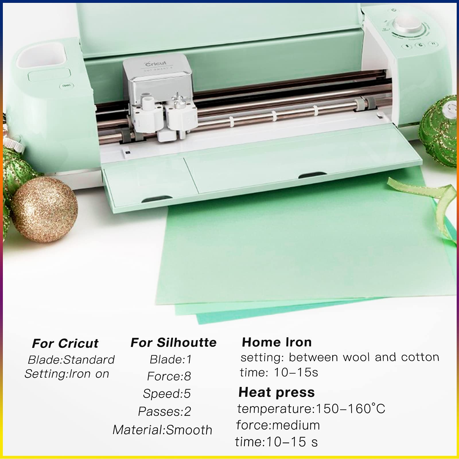 HTVRONT 36 Pack Turquoise HTV Heat Transfer Vinyl - 12
