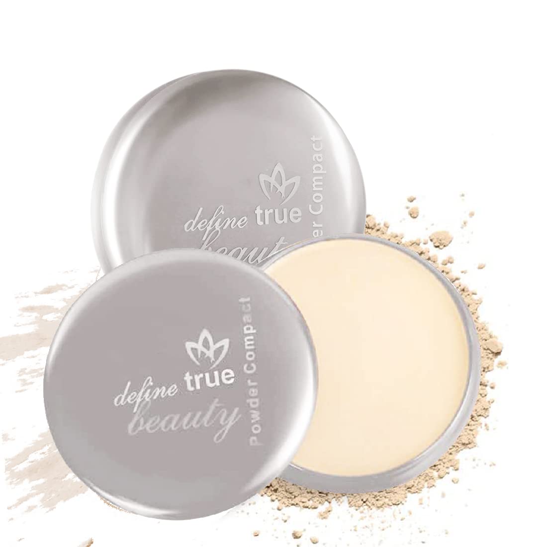 Adbeni Difney True Beauty Face Powder Compact - Matte Finish, SPF 15, 14g | Flawless Coverage for All Skin Types | Silky Soft, Long-Lasting Formula | Perfect for Daily Makeup & On-The-Go Touchups