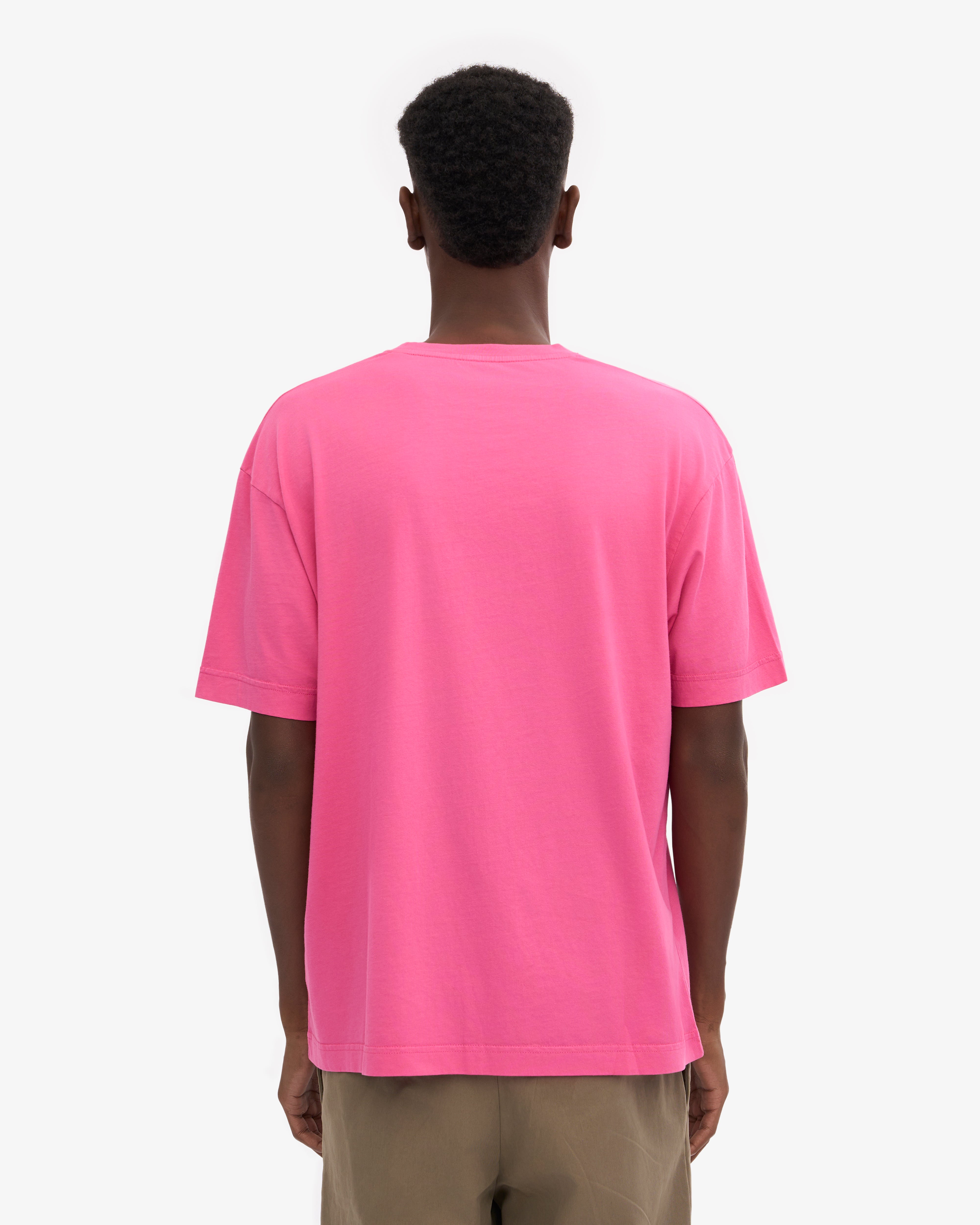 Oversized Organic Cotton T-Shirt for Women - Soft & Comfortable Bubblegum Pink Top for Casual Wear & Loungewear