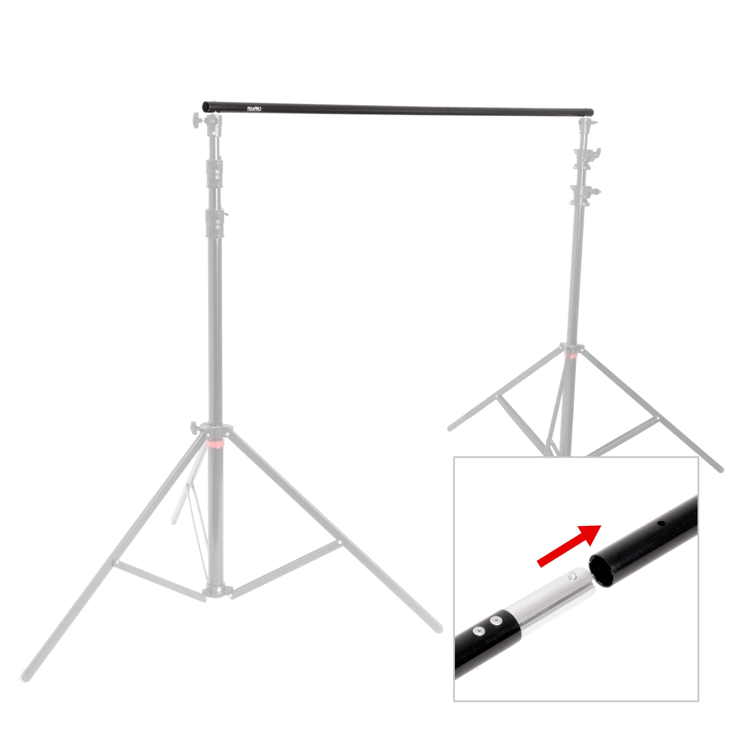 3.2m 4-Section Heavy Duty Crossbar Stand (Crossbar Only) - Perfect for Trade Shows, Exhibitions & Retail Displays