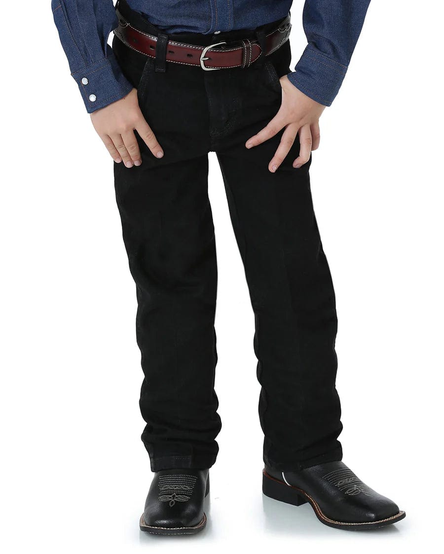 Wrangler Boys' Black Denim Jeans - Comfortable & Durable for School, Play & Everyday Wear