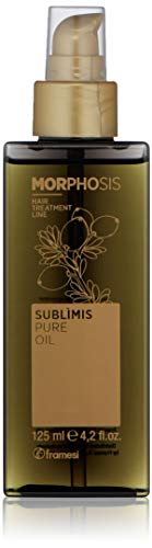 Framesi Morphosis Sublimis Hair Oil with Argan Oil - 4.2 fl oz | Deep Moisturizing Treatment for Dry, Damaged Hair | Perfect for Daily Hydration & Heat Styling Protection
