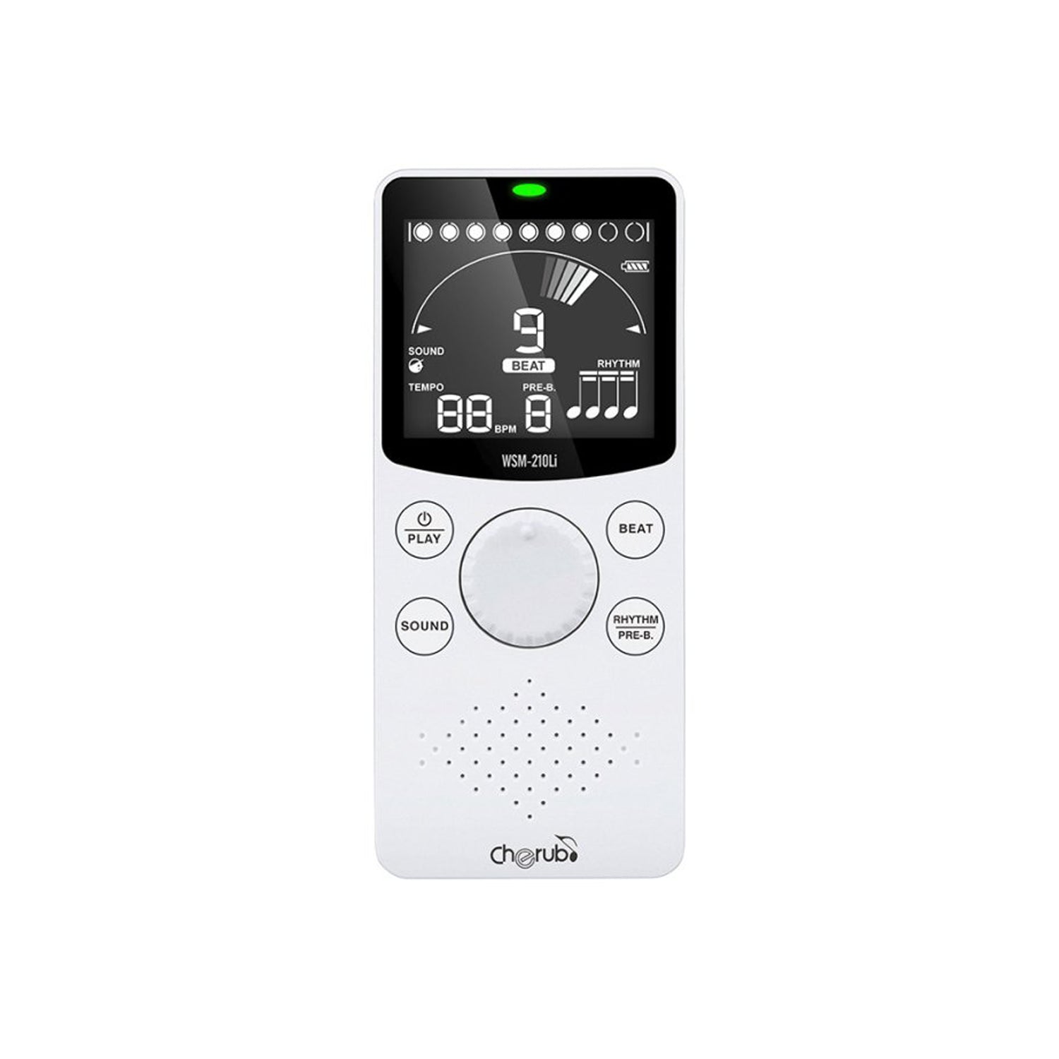 Cherub WSM 210LI Digital Metronome with LCD Display - Perfect for Piano, Guitar, Violin Practice & Music Education