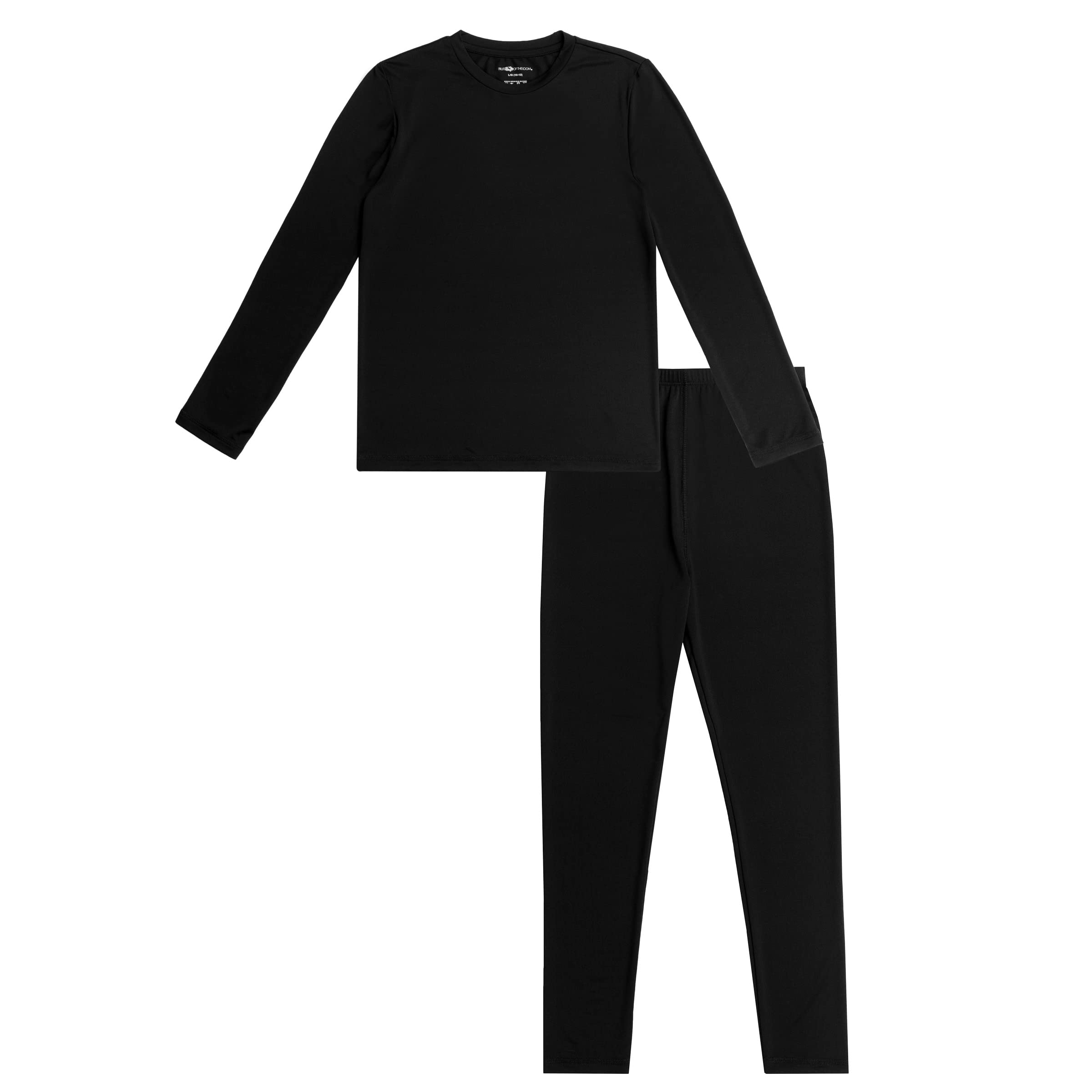 Fruit of the Loom Boys' Performance Baselayer Thermal Underwear Set - Warm Long Sleeve Shirt & Pants for Winter Sports, Outdoor Activities & Cold Weather Layering
