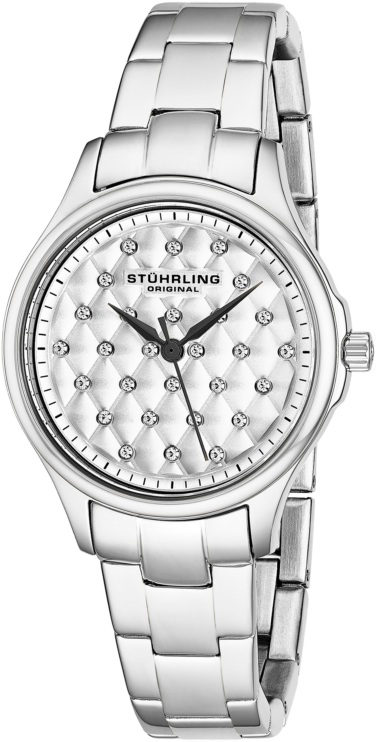 Stuhrling Original Women's 567.01 Vogue Culcita Swiss Quartz Silver Watch - Elegant Analog Timepiece for Office, Party & Everyday Wear