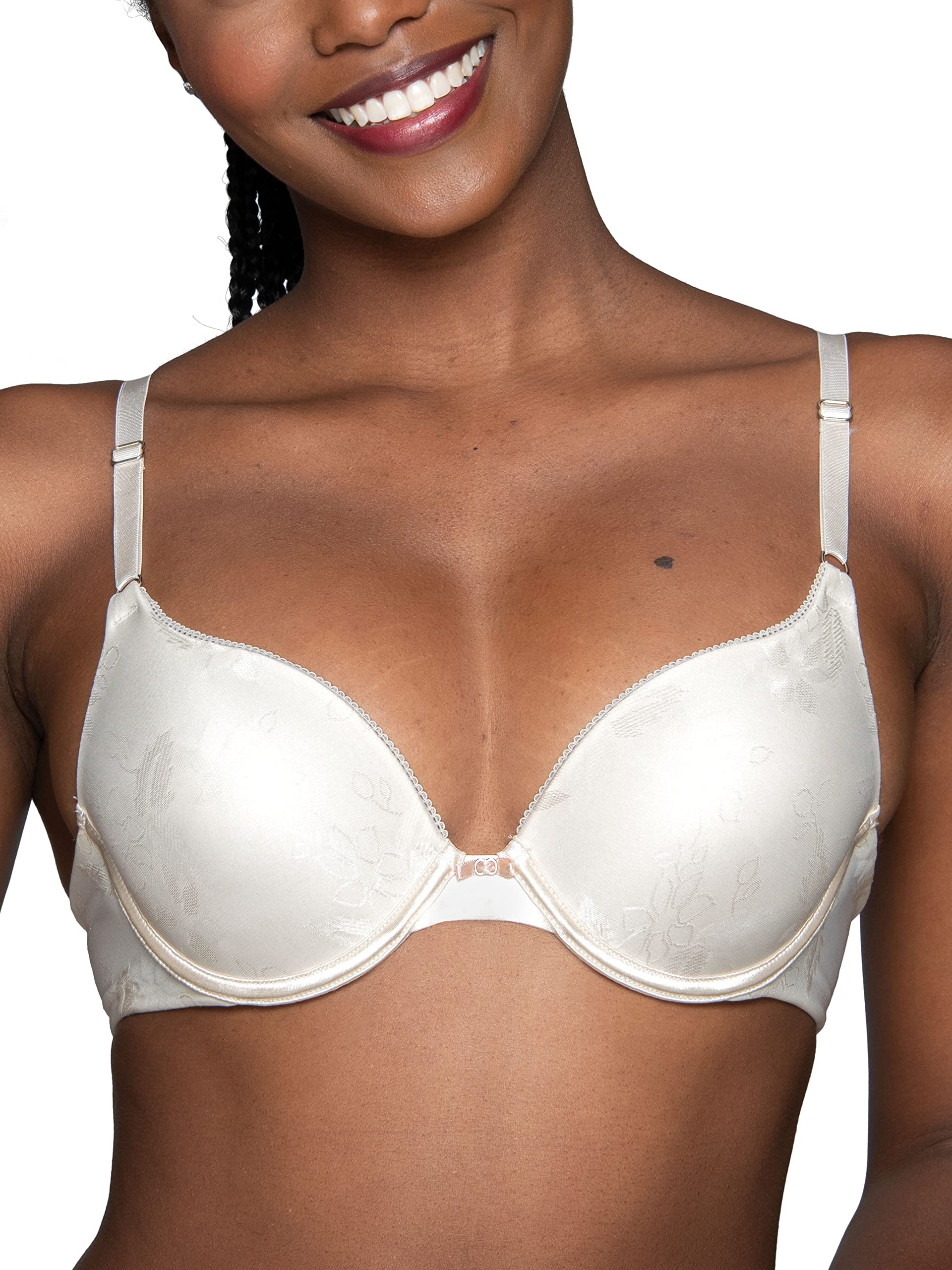 Vanity Fair Women's Ego Boost Add-A-Size Push Up Bra (+1 Cup Size) - Comfortable Lace Underwire Bra for Everyday Wear & Special Occasions