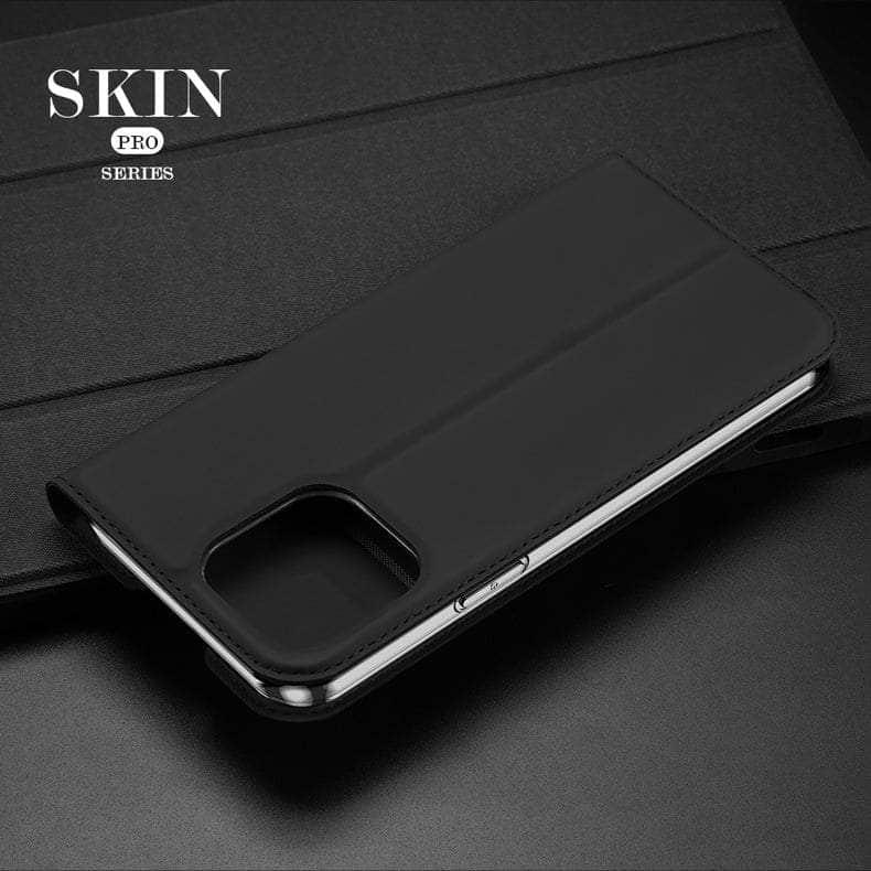 DUX DUCIS Magnetic Leather Flip Wallet Stand Case for iPhone 14 - Premium Protective Cover with Card Holder & Kickstand for Hands-Free Viewing