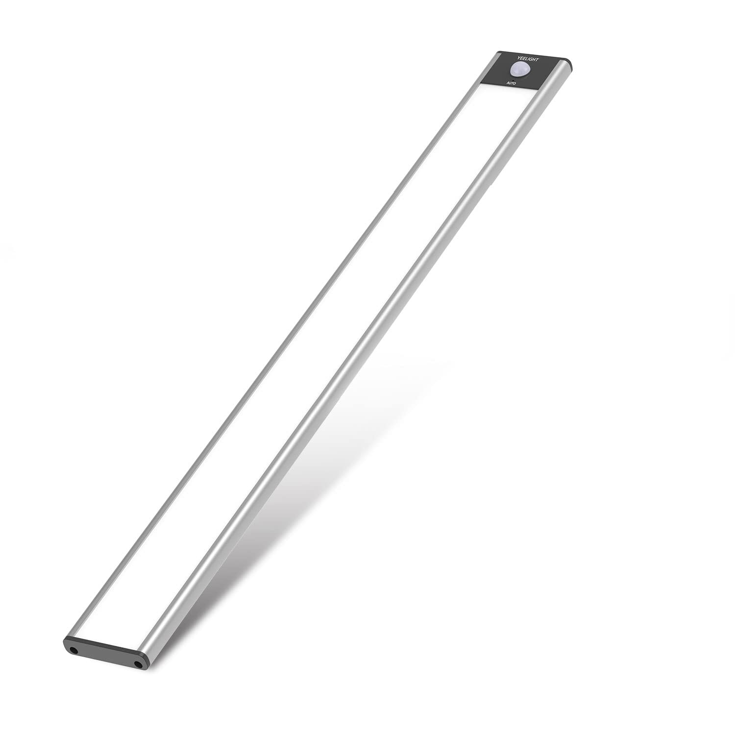 YEELIGHT Wireless Under Cabinet Lights with Motion Sensor - 71 LED Dimmable Rechargeable Closet Lighting, 15.74 Inch Magnetic Stick-on Lights for Wardrobe, Stairs, Kitchen (Cold White) - Perfect for Dark Spaces, Nighttime Navigation & Home Organization