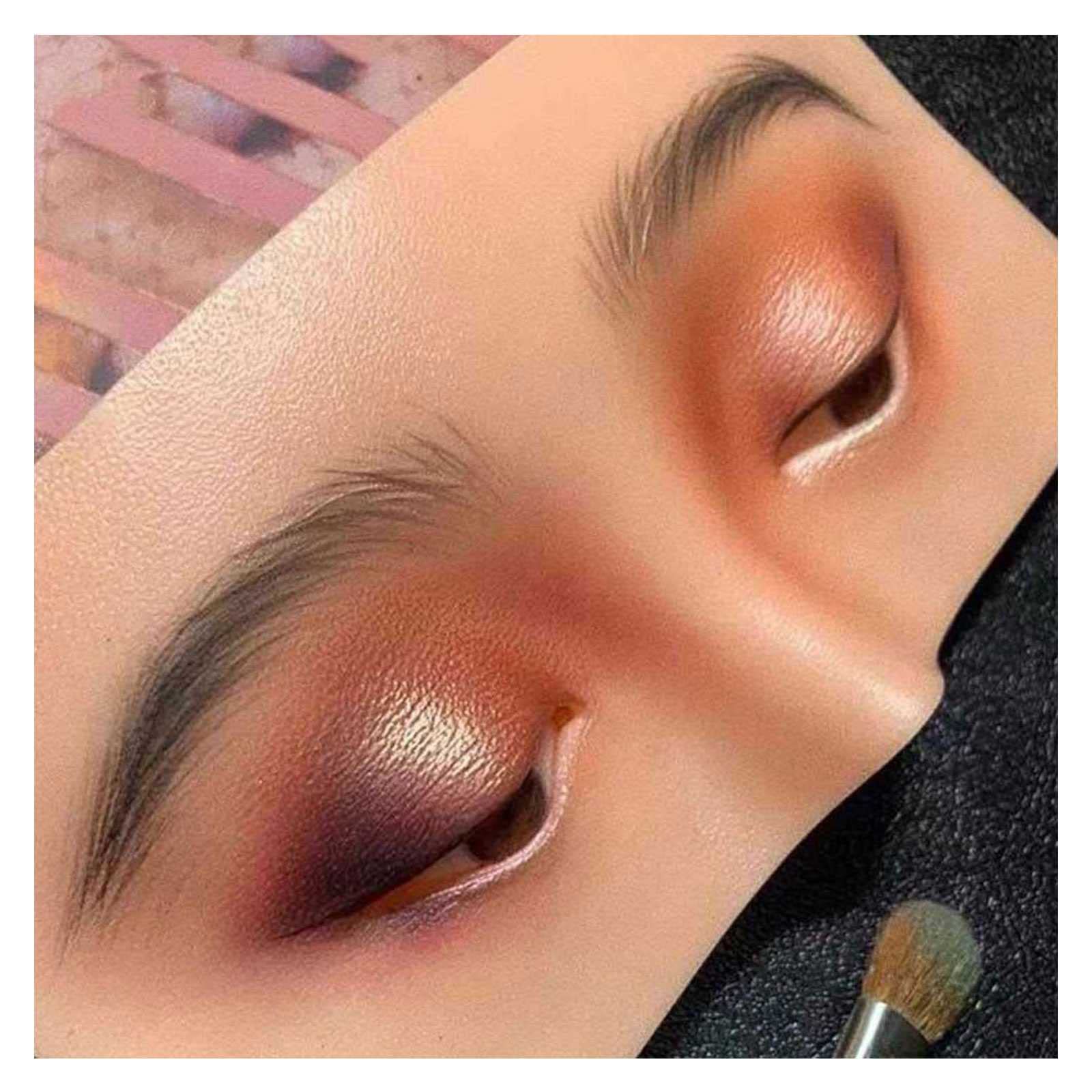 Yonatues Silicone Face & Eye Makeup Practice Board - Professional Makeup Training Tool for Artists, Students & Beginners | Perfect for Eyeshadow, Eyeliner & Brow Practice at Home or Salon